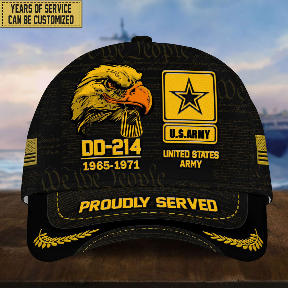 Customized US Army Veteran Hat – Print Cap Personalized VPVC001901