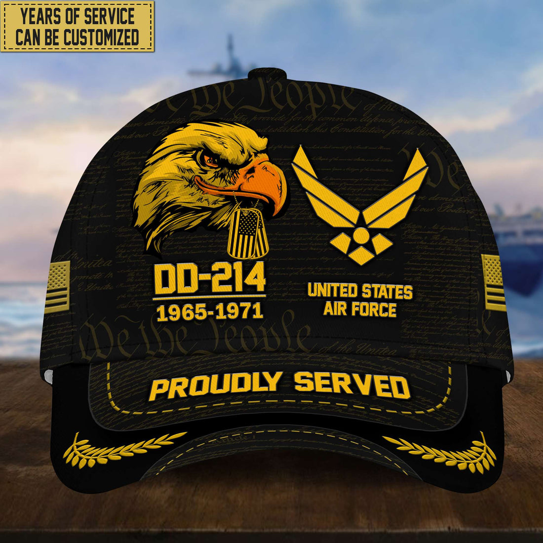 Customized USAF Veteran Hat – Print Cap Personalized VPVC001904