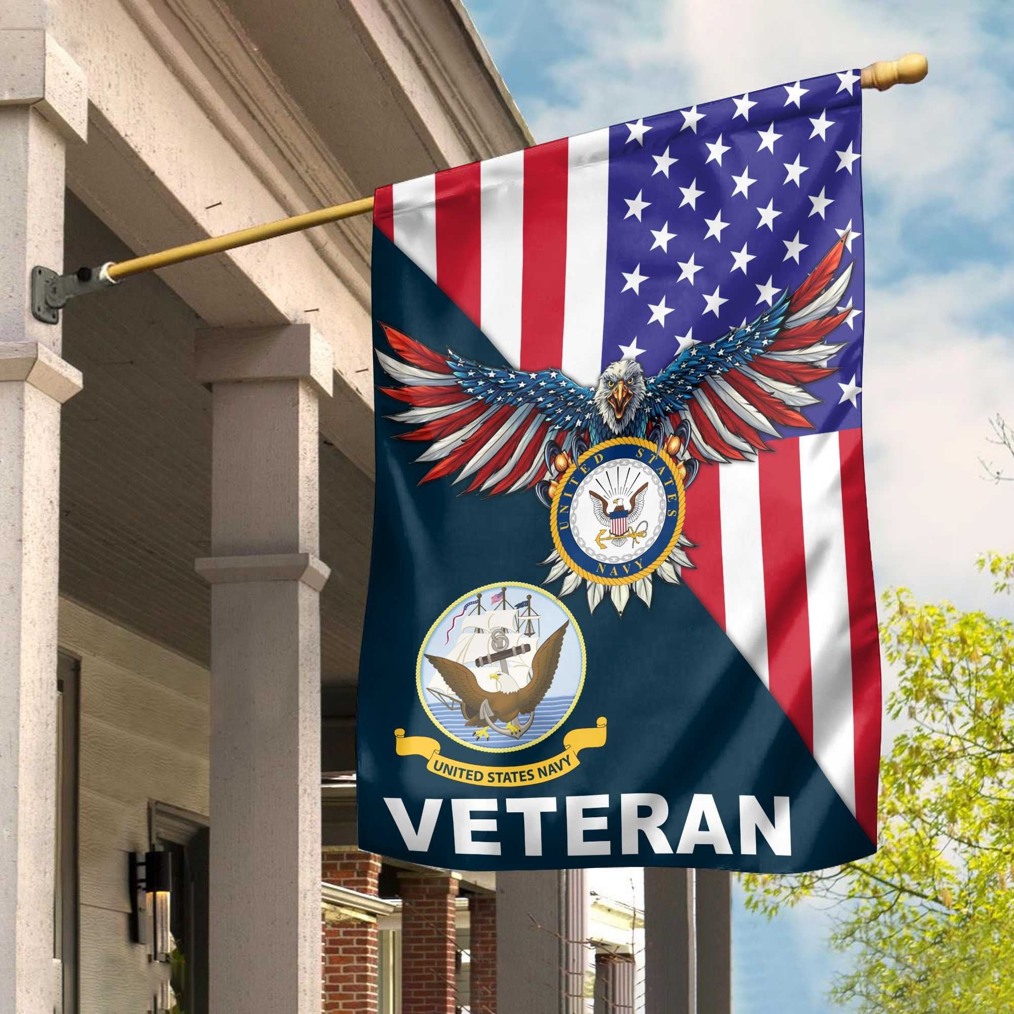 US Navy Veteran Garden Flag – House Flag VPVC100202