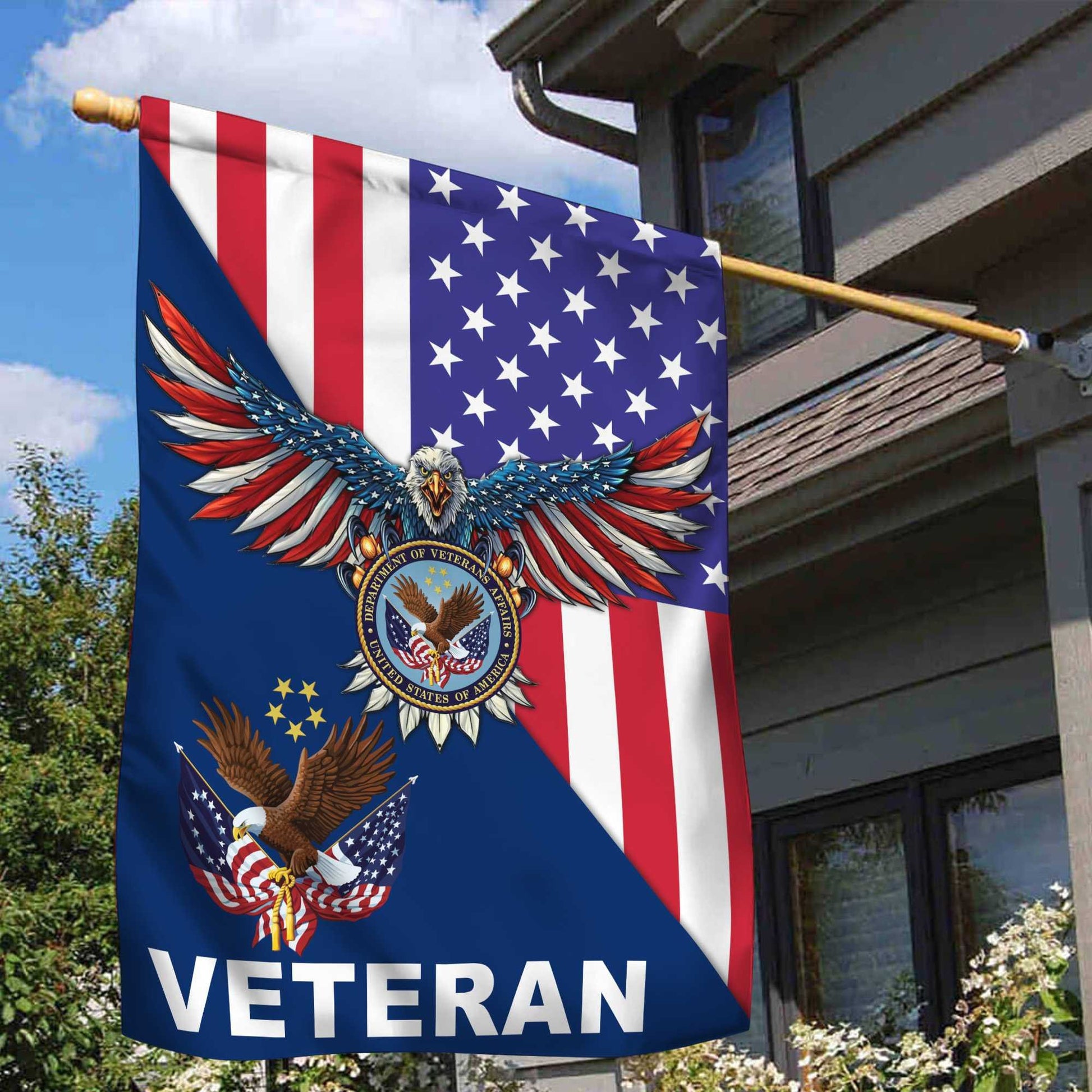 US Veteran Garden Flag – House Flag VPVC100207