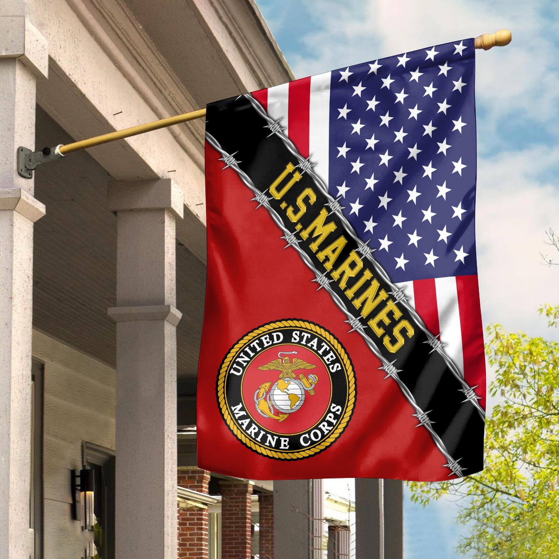 US Marines Garden Flag - House Flag, Gift For Veterans Day, Father's Day, Memorial Day VPVC100503