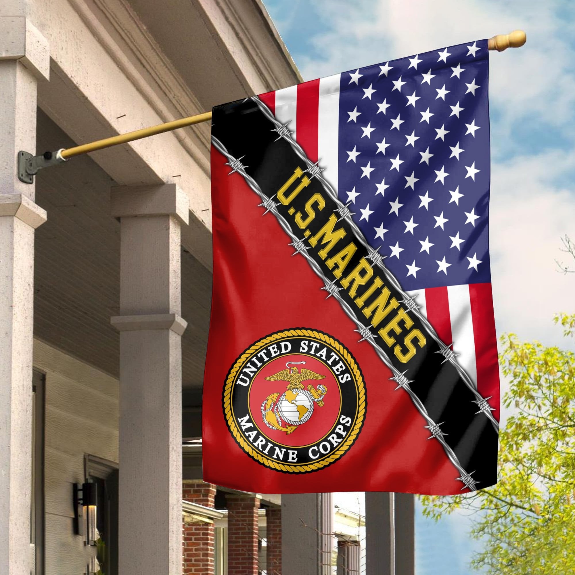 US Marines Garden Flag - House Flag, Gift For Veterans Day, Father's Day, Memorial Day VPVC100503