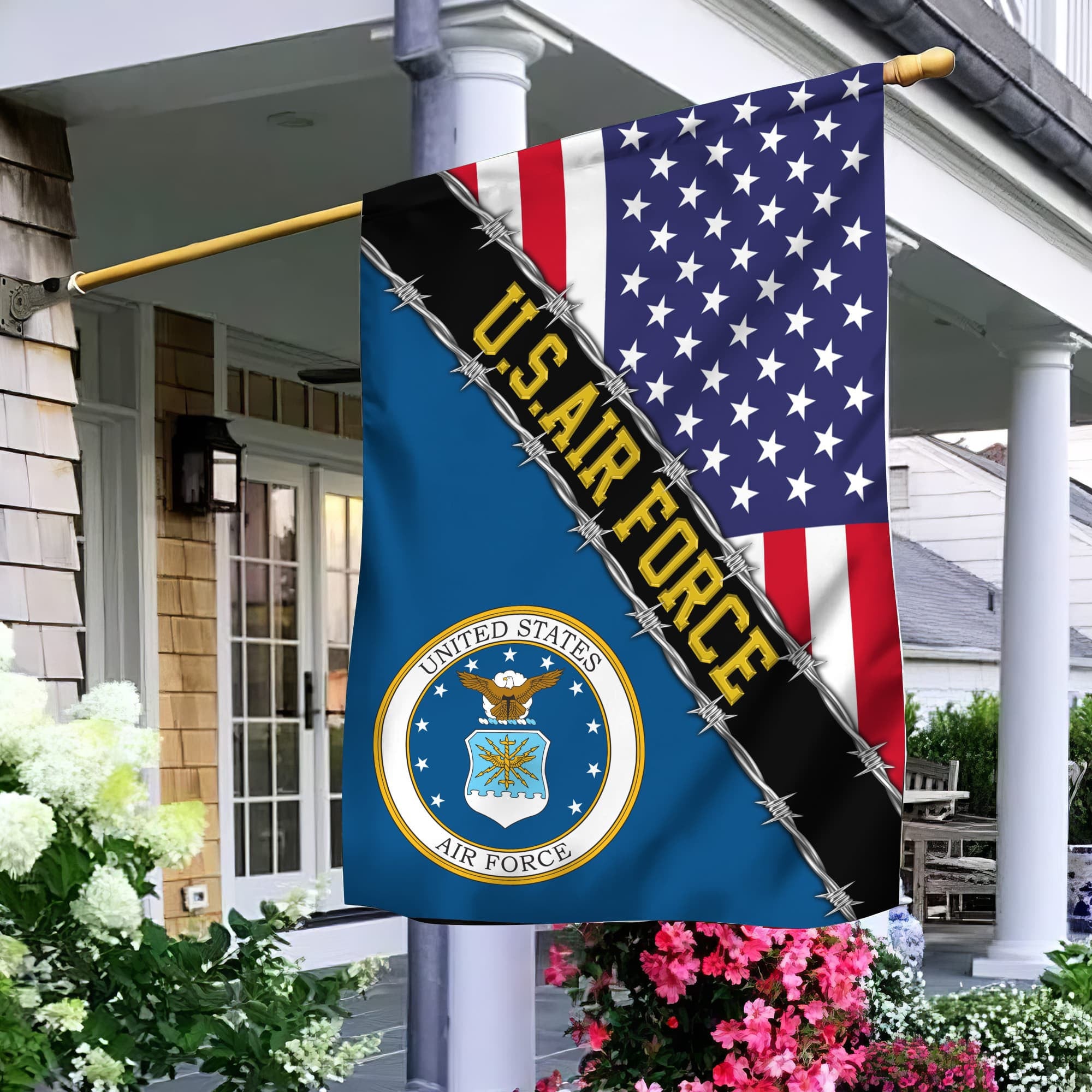 USAF Garden Flag - House Flag, Gift For Veterans Day, Father's Day, Memorial Day VPVC100504