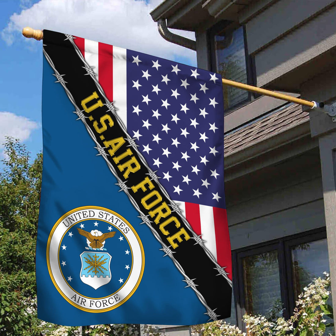 USAF Garden Flag - House Flag, Gift For Veterans Day, Father's Day, Memorial Day VPVC100504