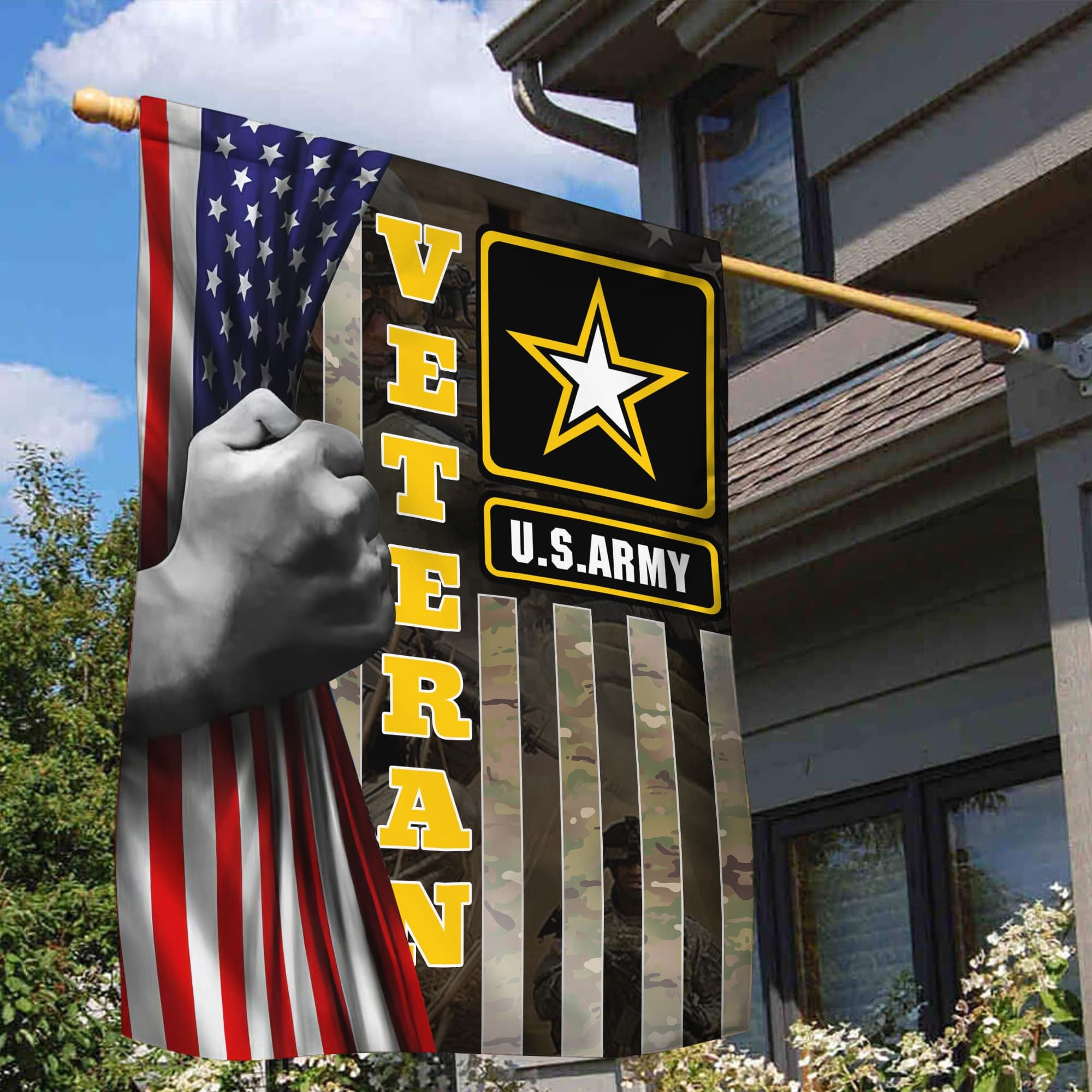 US Army Garden Flag - House Flag, Gift For Veterans Day, Father's Day, Memorial Day VPVC100601
