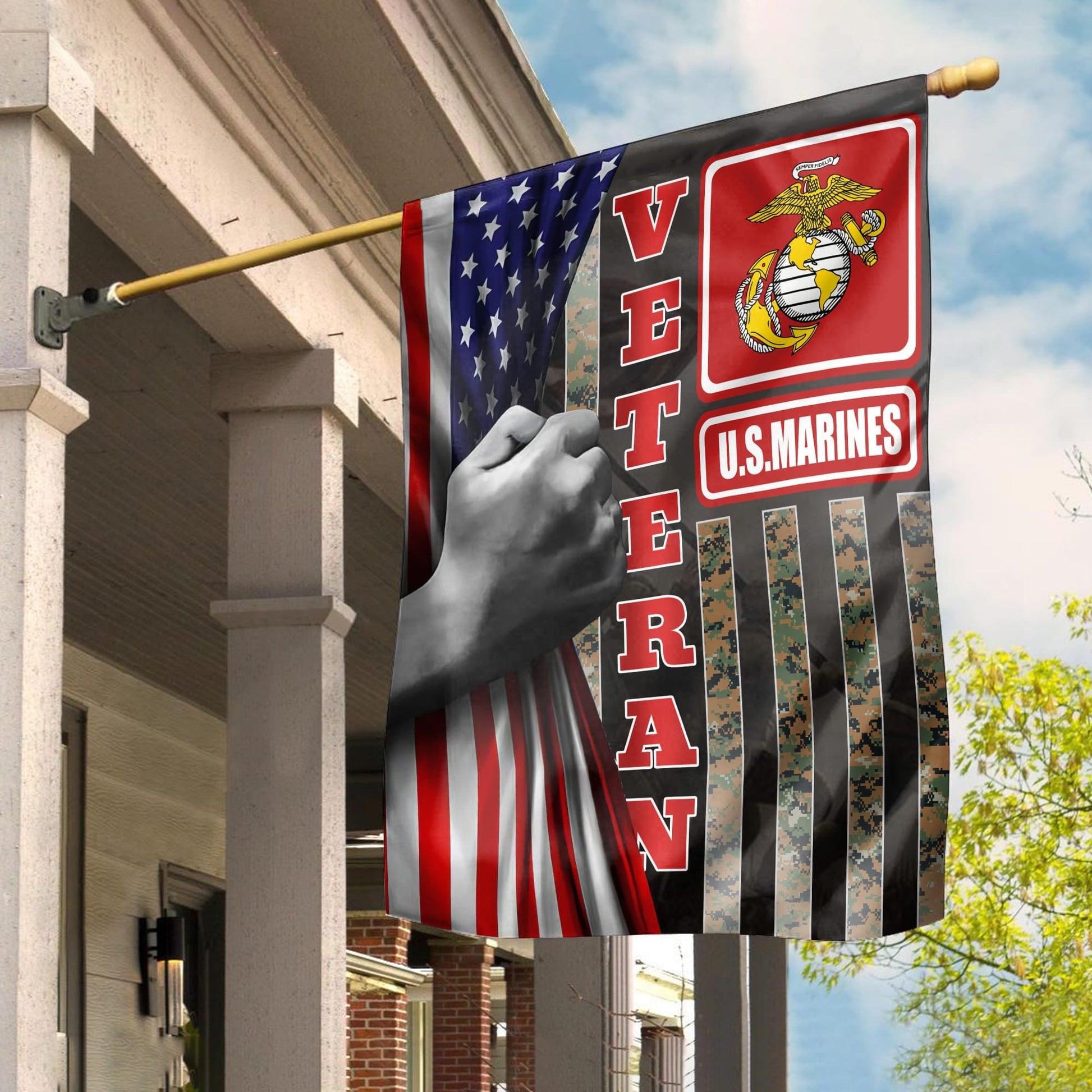 US Marines Garden Flag - House Flag, Gift For Veterans Day, Father's Day, Memorial Day VPVC100603