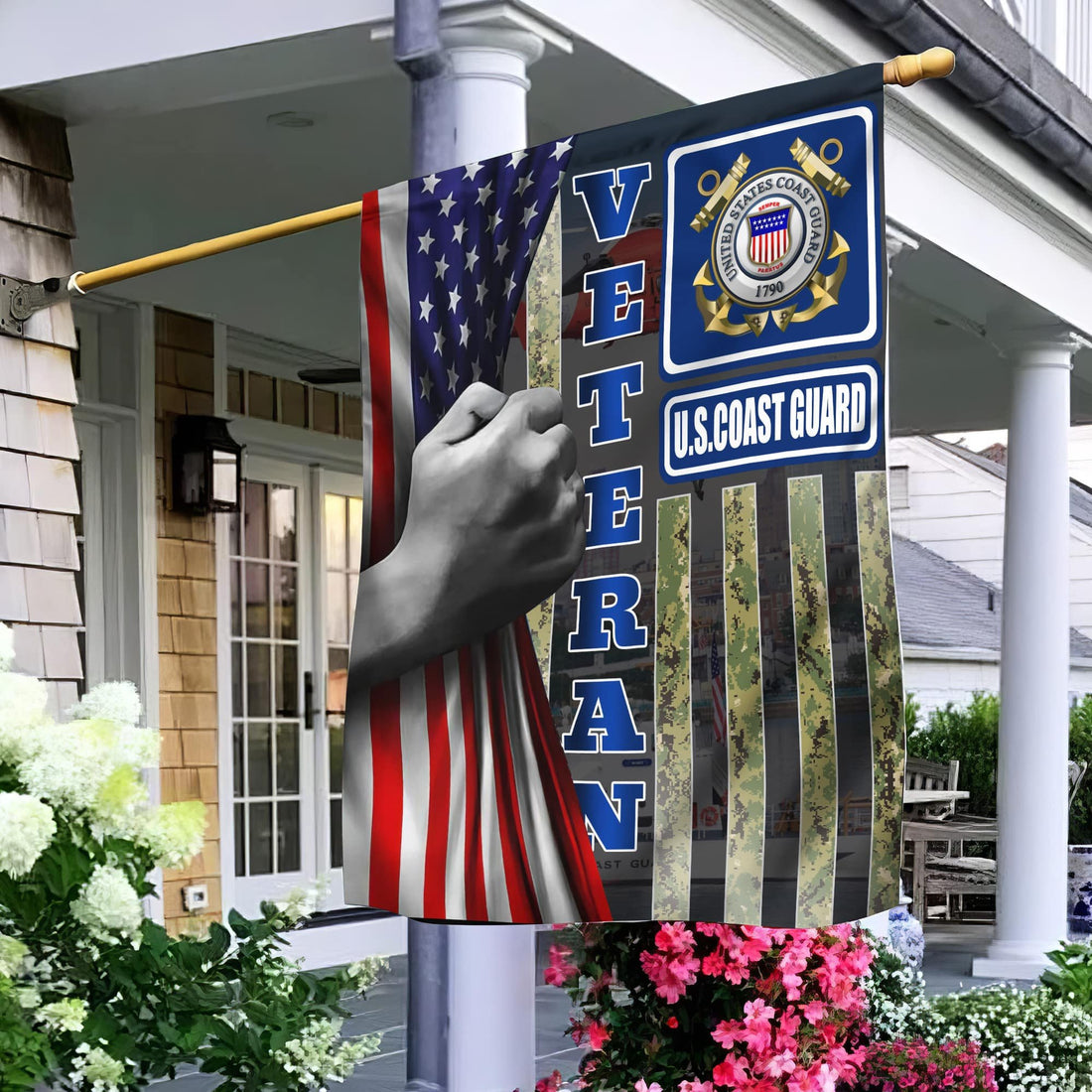 USCG Garden Flag - House Flag, Gift For Veterans Day, Father's Day, Memorial Day VPVC100605