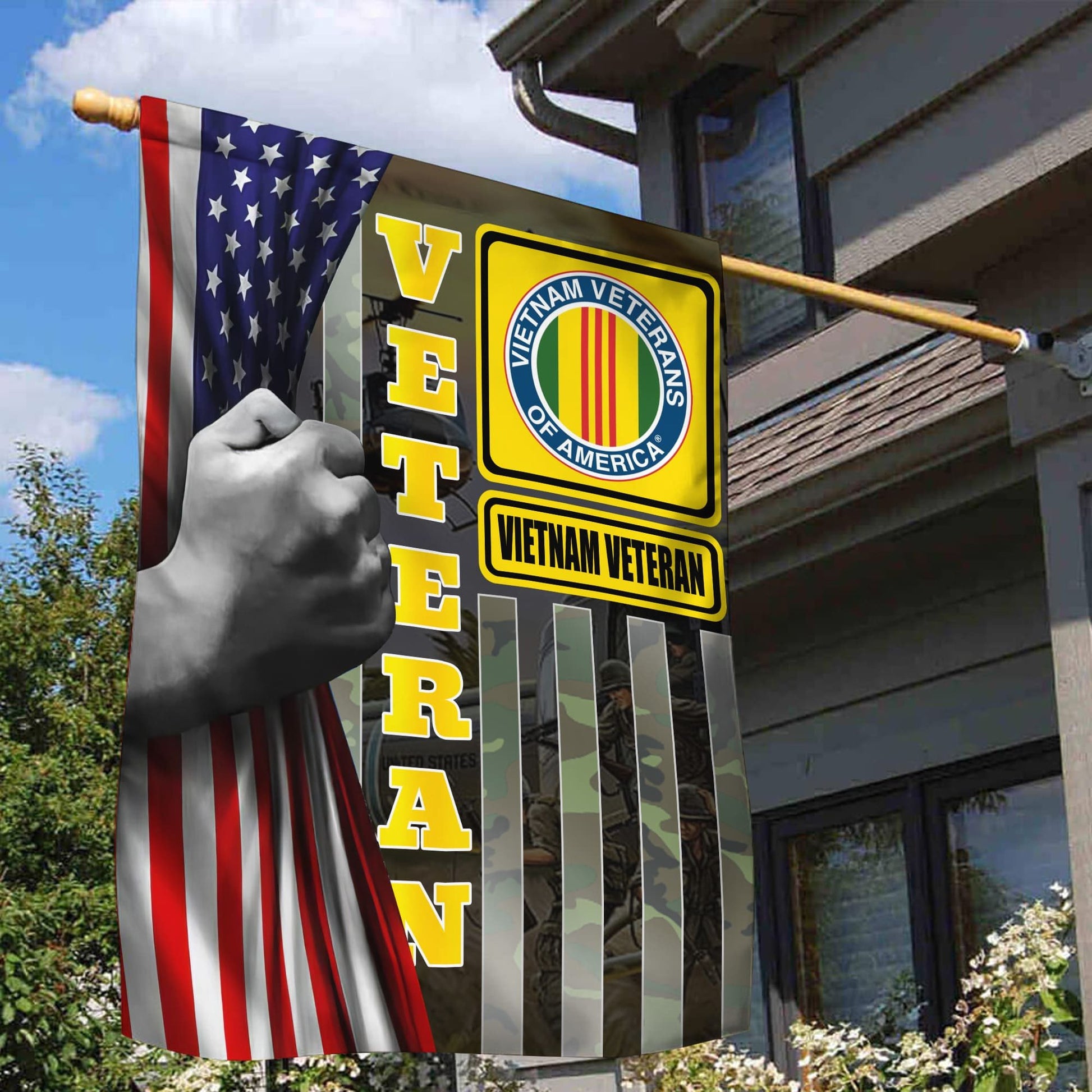Vietnam Veteran Garden Flag - House Flag, Gift For Veterans Day, Father's Day, Memorial Day VPVC100606