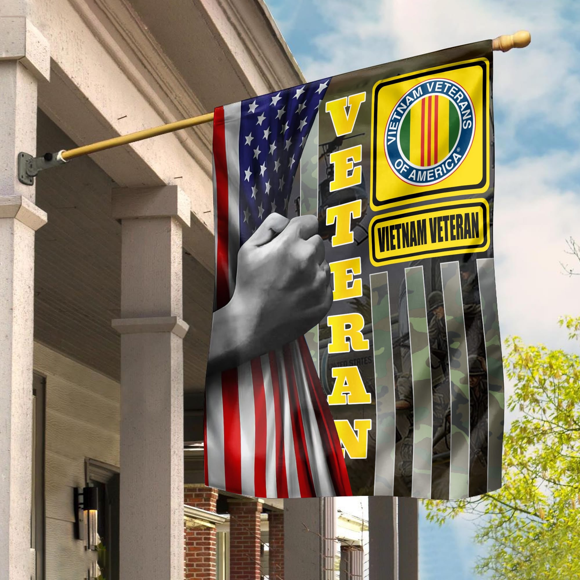 Vietnam Veteran Garden Flag - House Flag, Gift For Veterans Day, Father's Day, Memorial Day VPVC100606