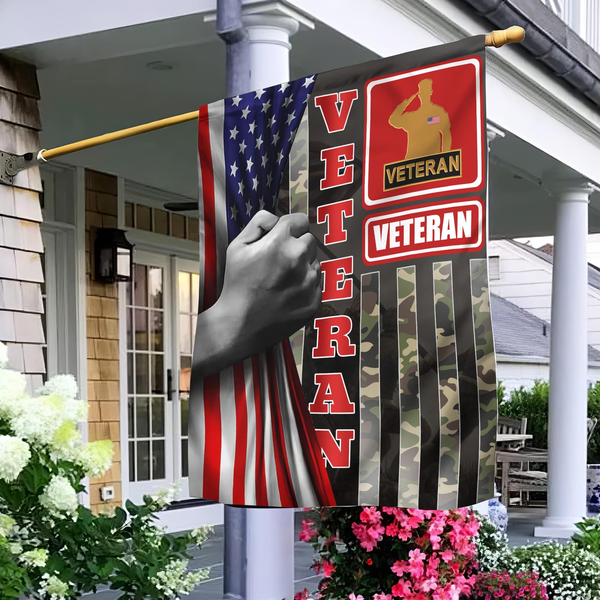 US Veteran Garden Flag - House Flag, Gift For Veterans Day, Father's Day, Memorial Day VPVC100607