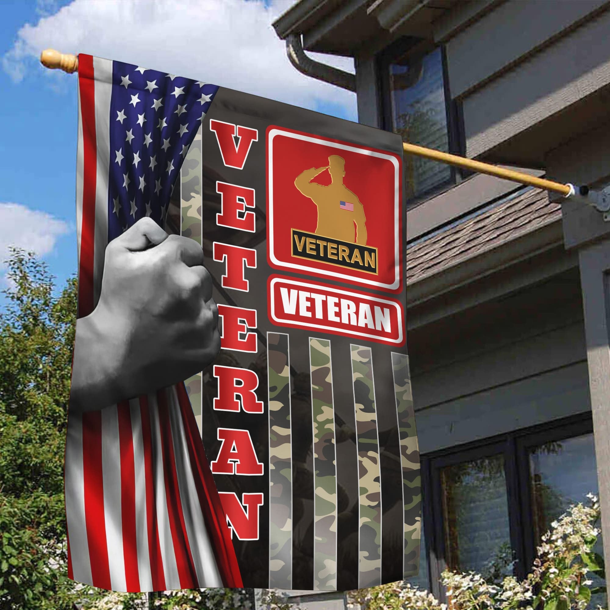 US Veteran Garden Flag - House Flag, Gift For Veterans Day, Father's Day, Memorial Day VPVC100607