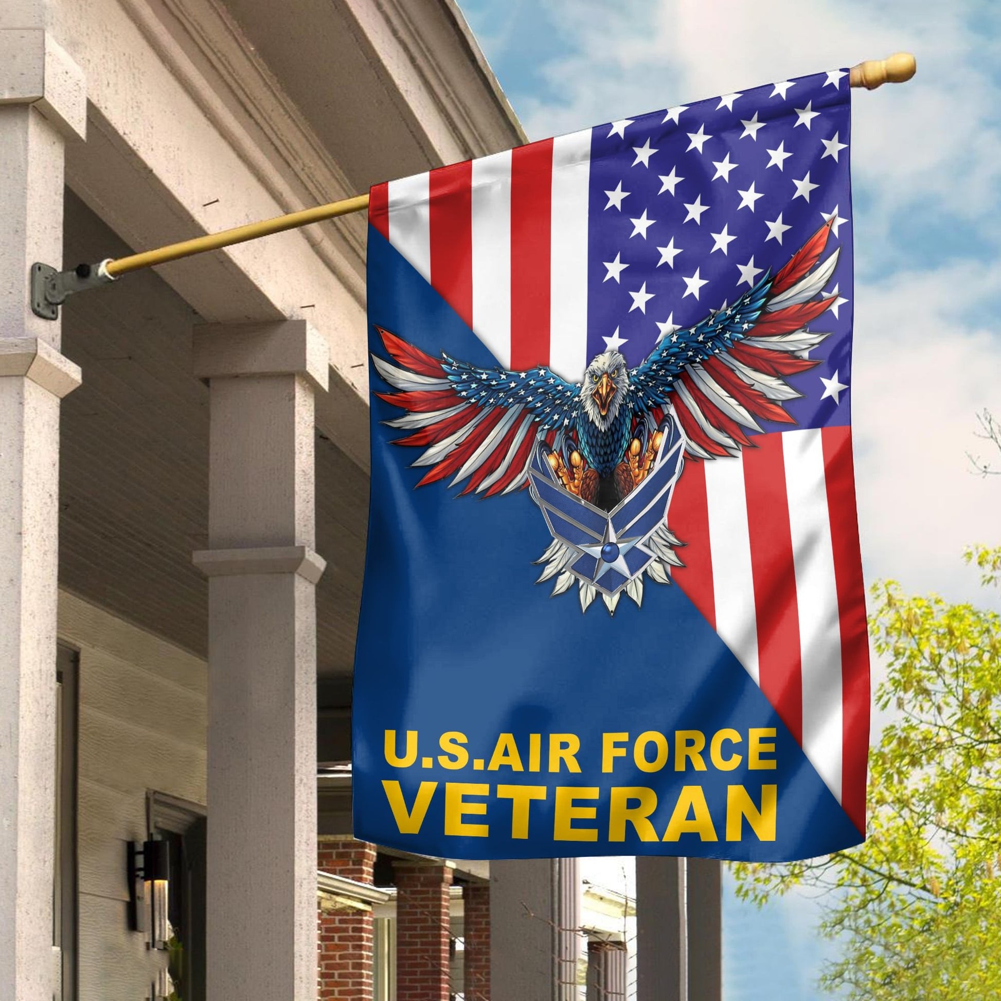 USAF Garden Flag - House Flag, Gift For Air Force Veteran VPVC100704