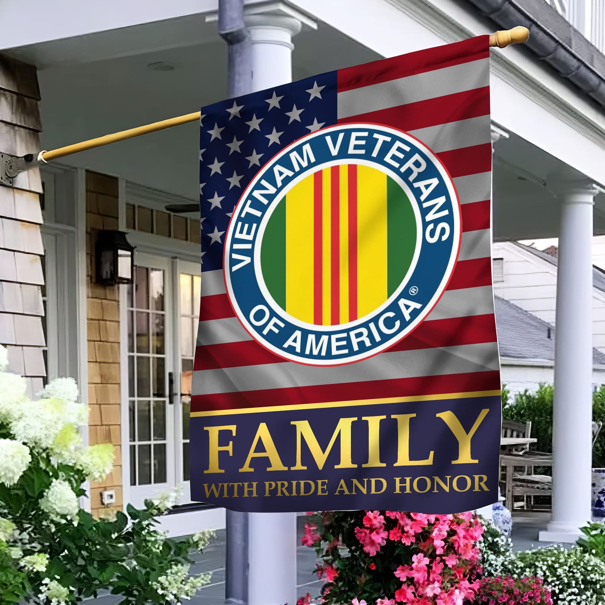 Vietnam Veteran Garden Flag - House Flag, Vietnam Veteran Family With Pride And Honor VPVC100906