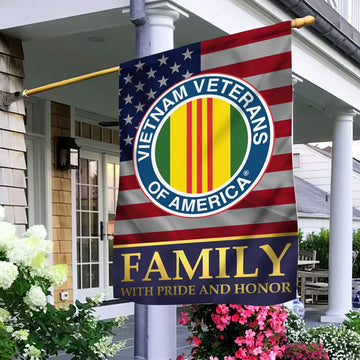 Vietnam Veteran Garden Flag - House Flag, Vietnam Veteran Family With Pride And Honor VPVC100906