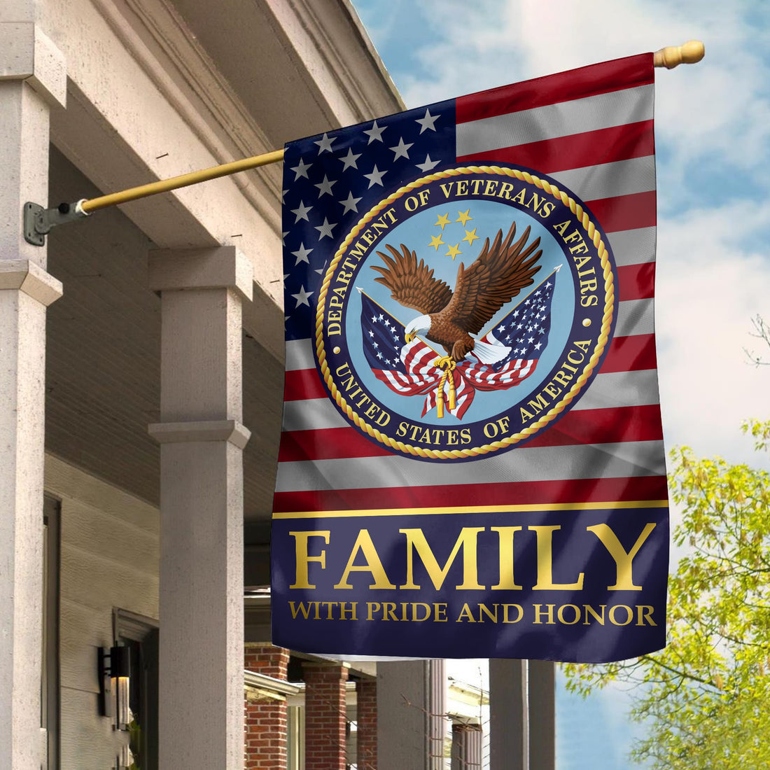 US Veteran Garden Flag - House Flag, Veteran Family With Pride And Honor VPVC100907