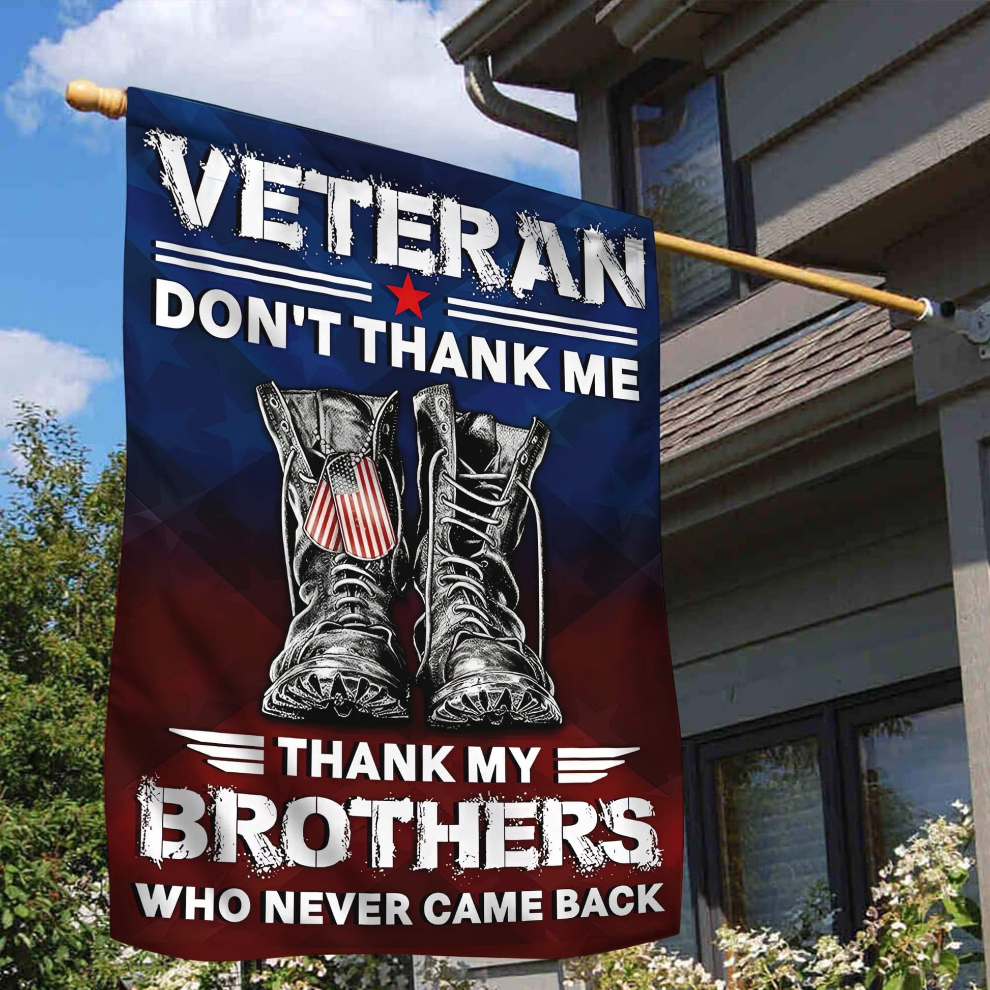 US Veteran Garden Flag - House Flag VPVC101401