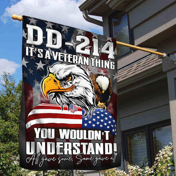 US Veteran Garden Flag - House Flag DD - 214 It Is A Veteran Thing VPVC101601