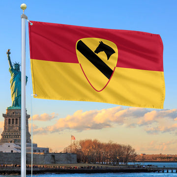 US Army 1st Cavalry Division Veteran Personalized American Flag, Gift For US Military Veteran, US Veteran Grommet Flag, Garden Flag, House Flag VPVC103008