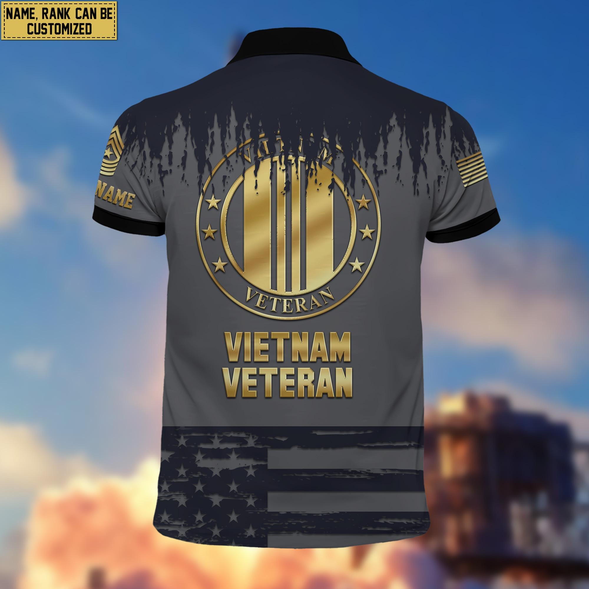 Vietnam Veteran Personalized Short Sleeve Polo Shirt For Men, Veteran's Day Gift VPVC200106