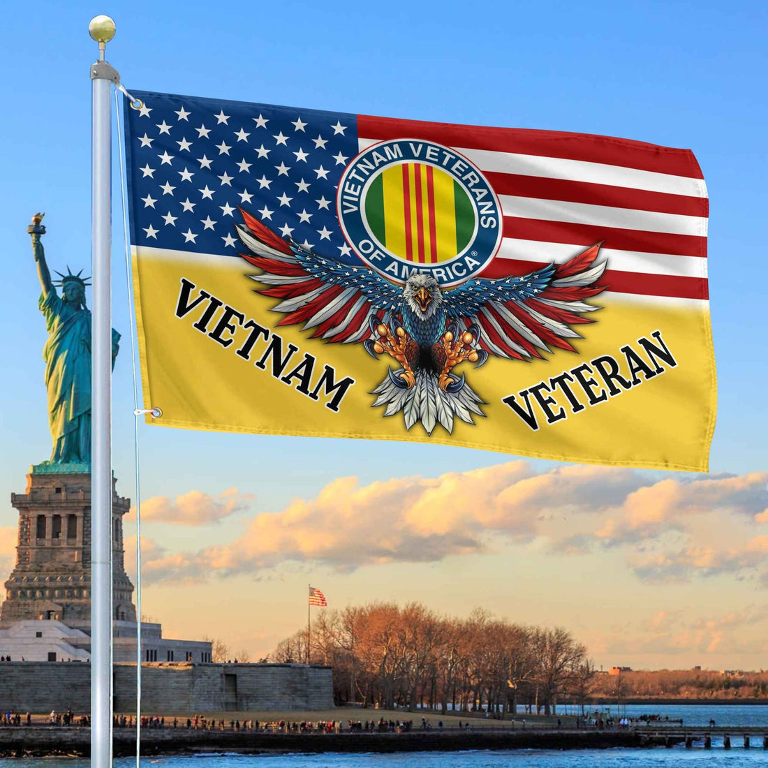 Unique Vietnam Veteran Grommet Flag, Gift For Vietnam Veteran VPVC104606