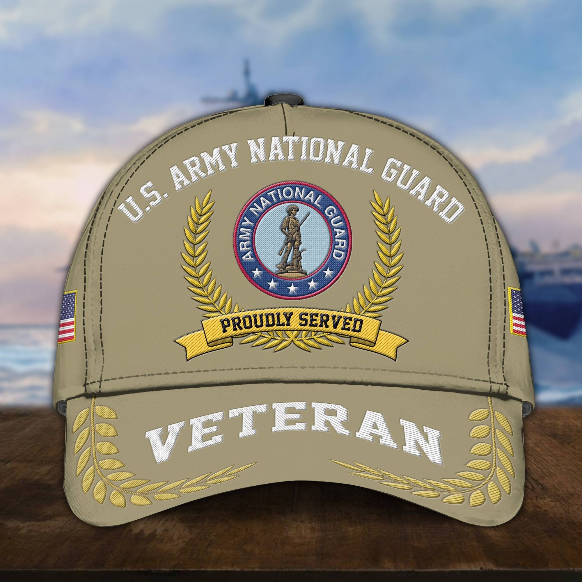 Premium US Veterans Embroidered Cap, Gift For Army Veteran, Navy Veteran, Marine Veteran, Air Force Veteran, Coast Guard Veteran, Vietnam Veteran APVC110602