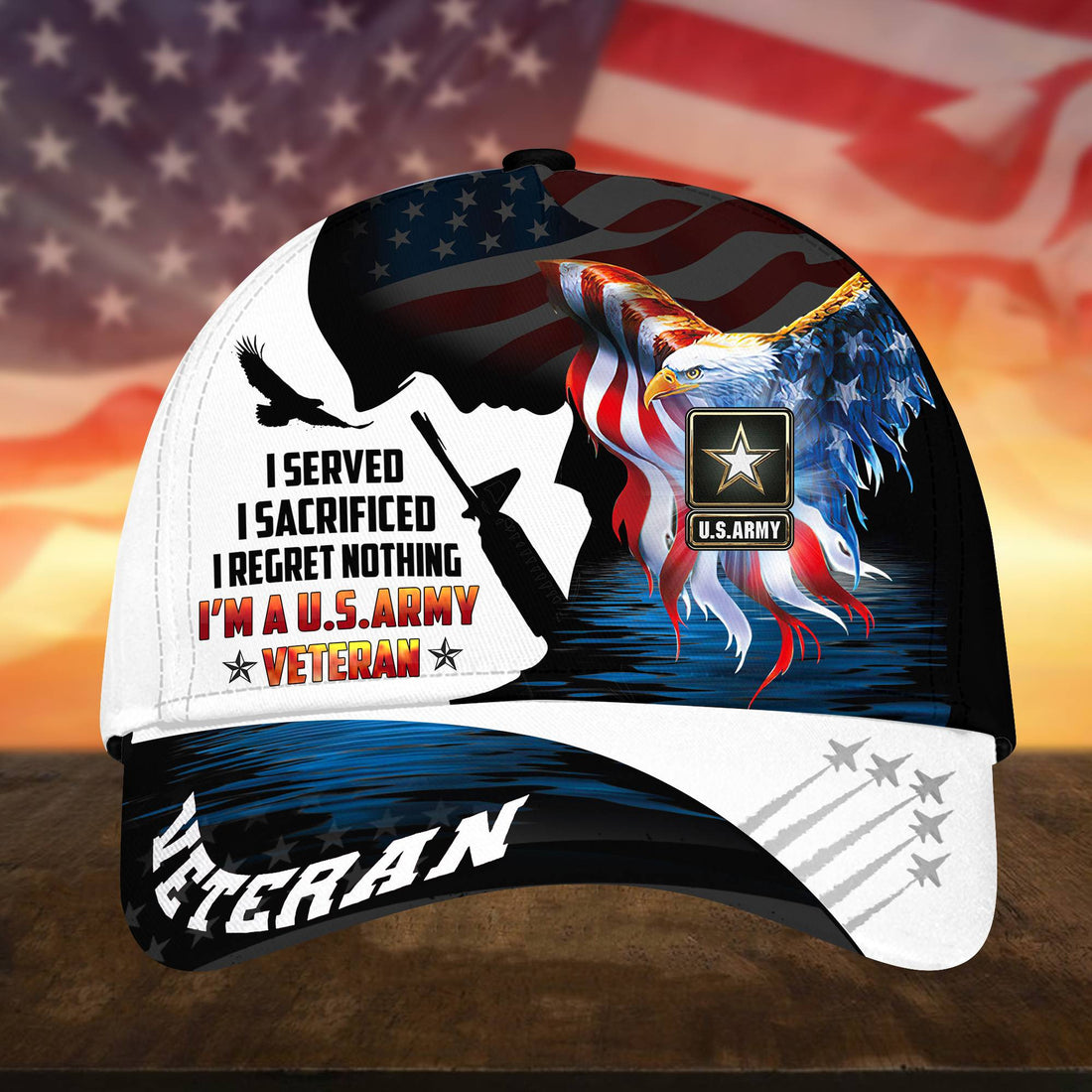 US Army Cap, Gifts for Army Veteran, Hat Gifts for Dad, for Husband VPVC002801