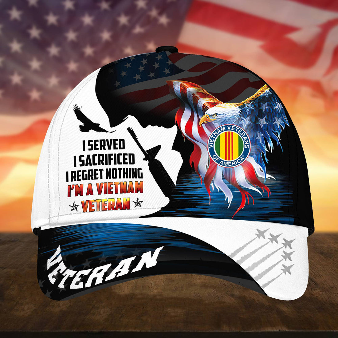 Vietnam Veteran Cap, Gifts for Vietnam Veteran, Hat Gifts for Dad, for Husband VPVC002806