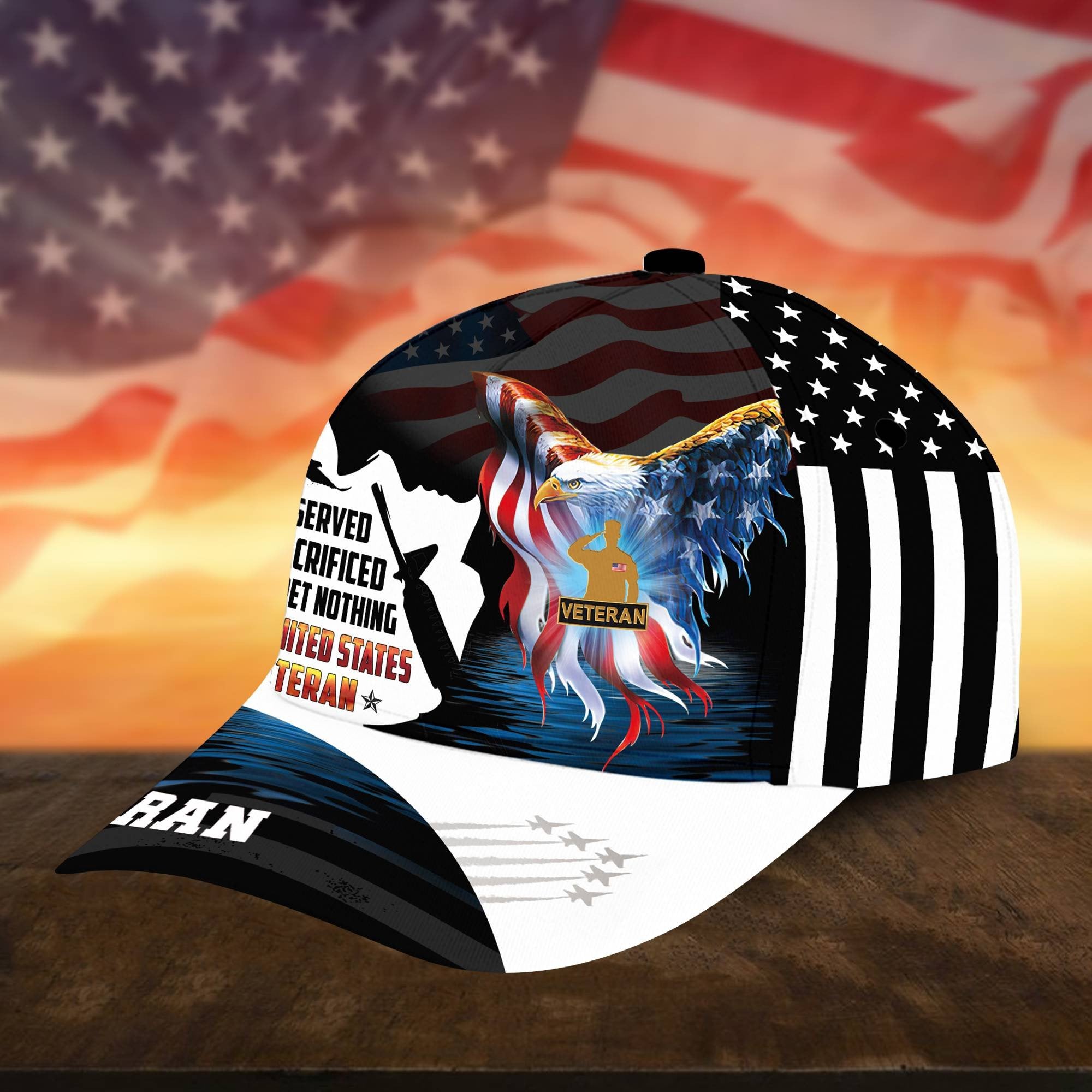 US Veteran Cap, Gifts for US Veteran, Hat Gifts for Dad, for Husband VPVC002807
