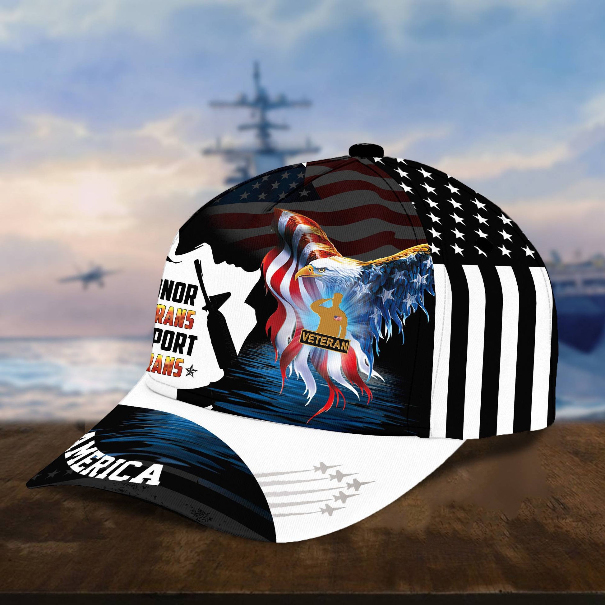 I Honor Veterans I Support Veterans Cap APVC200611