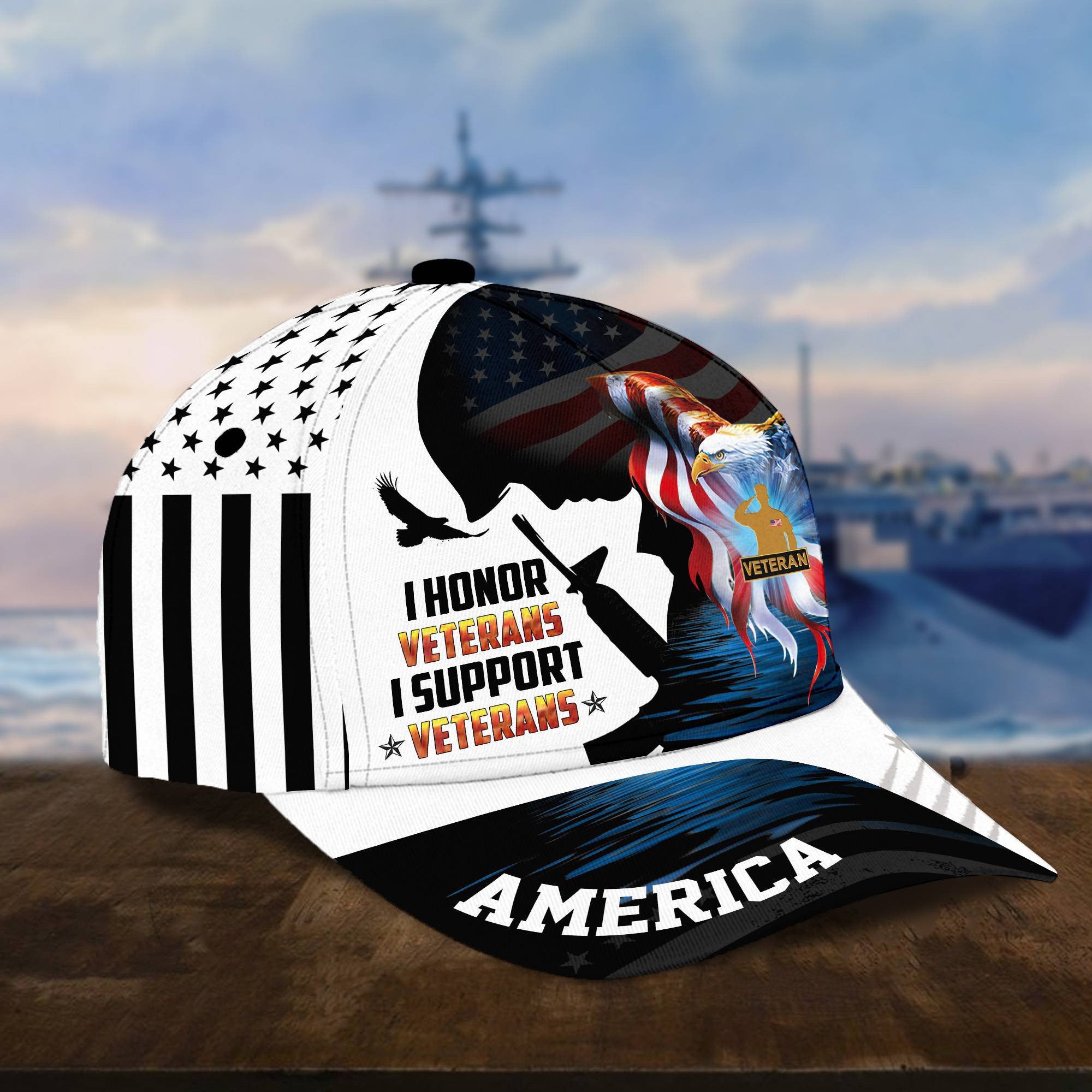 I Honor Veterans I Support Veterans Cap APVC200611