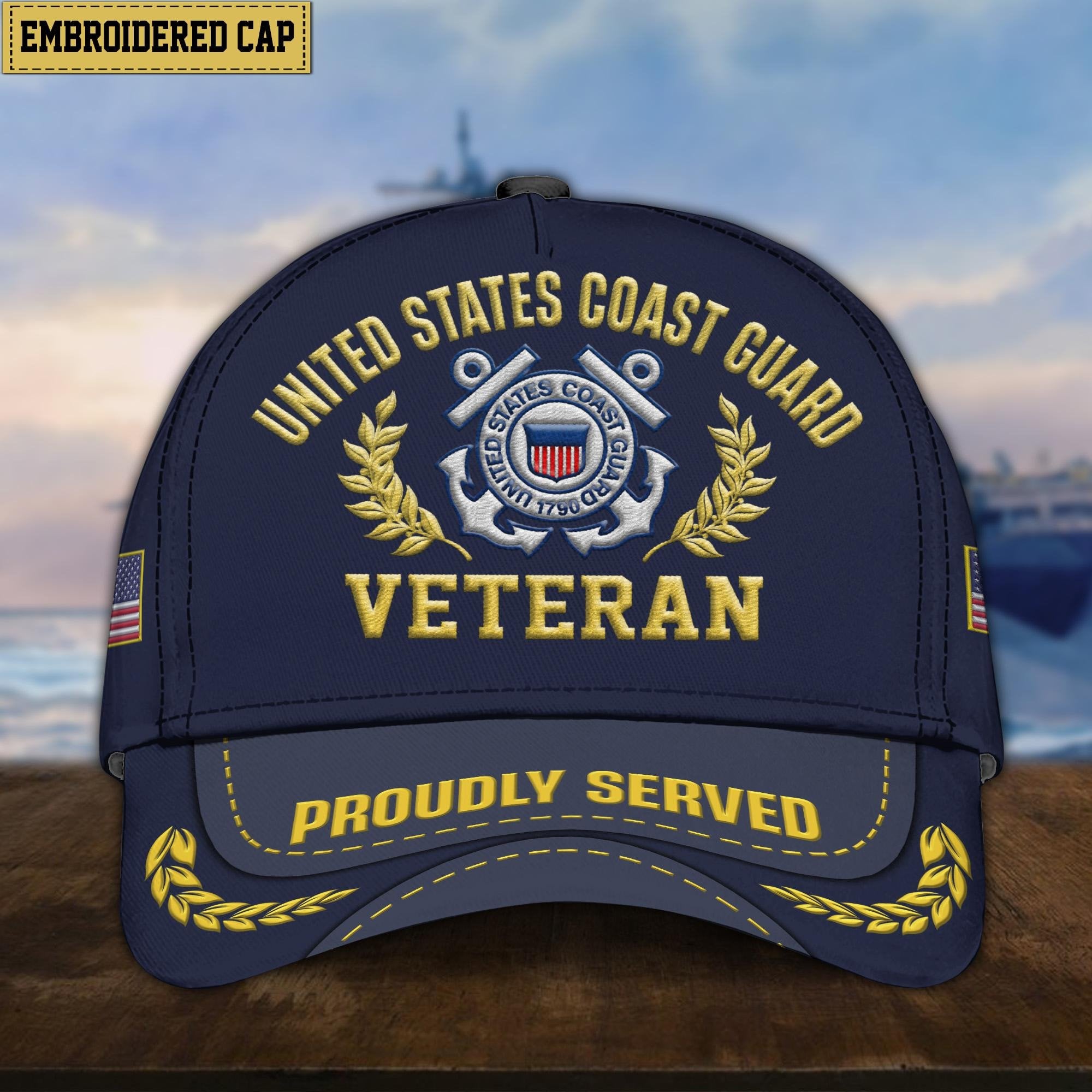 Premium US Veterans Embroidered Cap, Hat Gift For Dad, For Husband Veteran APVC260601