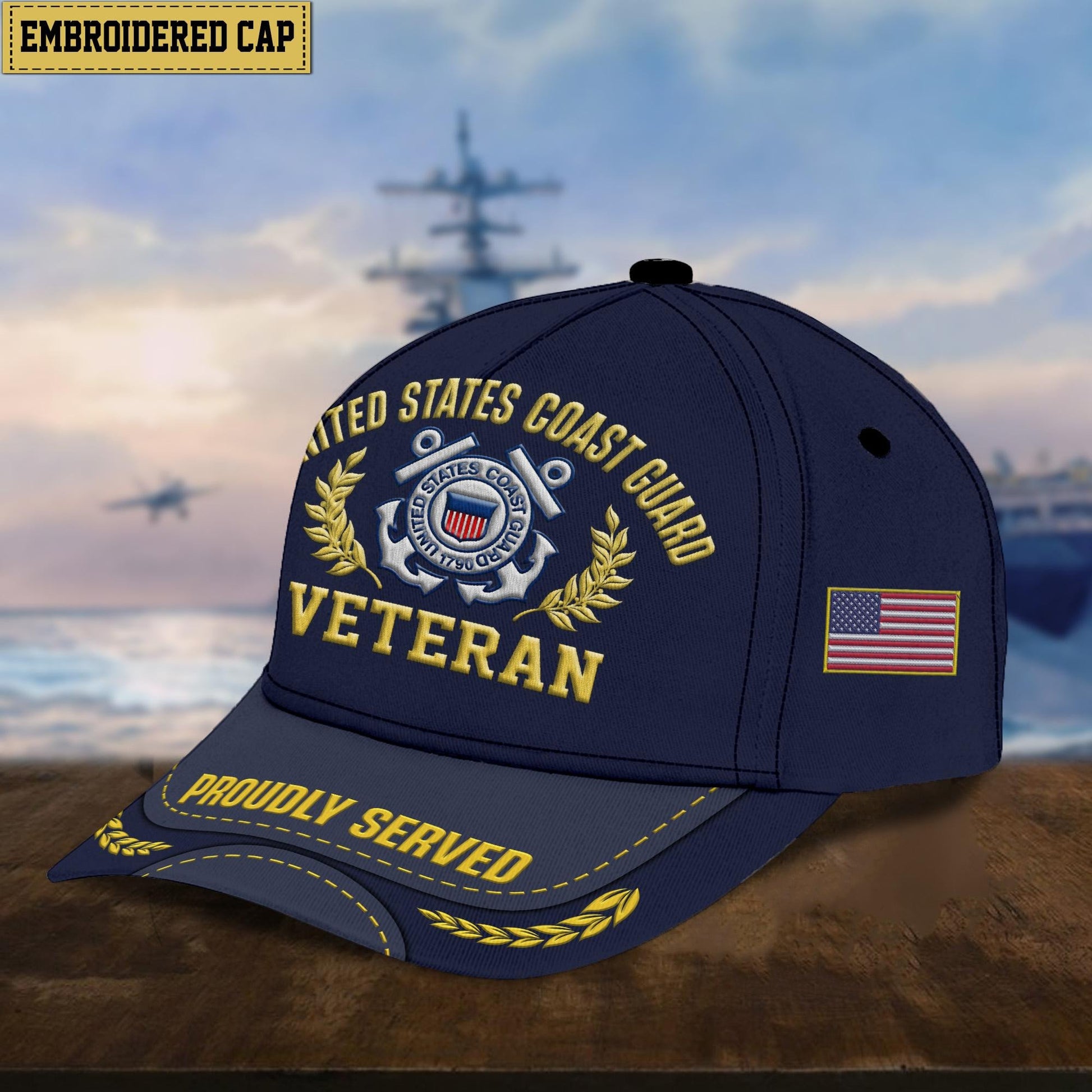 Premium US Veterans Embroidered Cap, Hat Gift For Dad, For Husband Veteran APVC260601