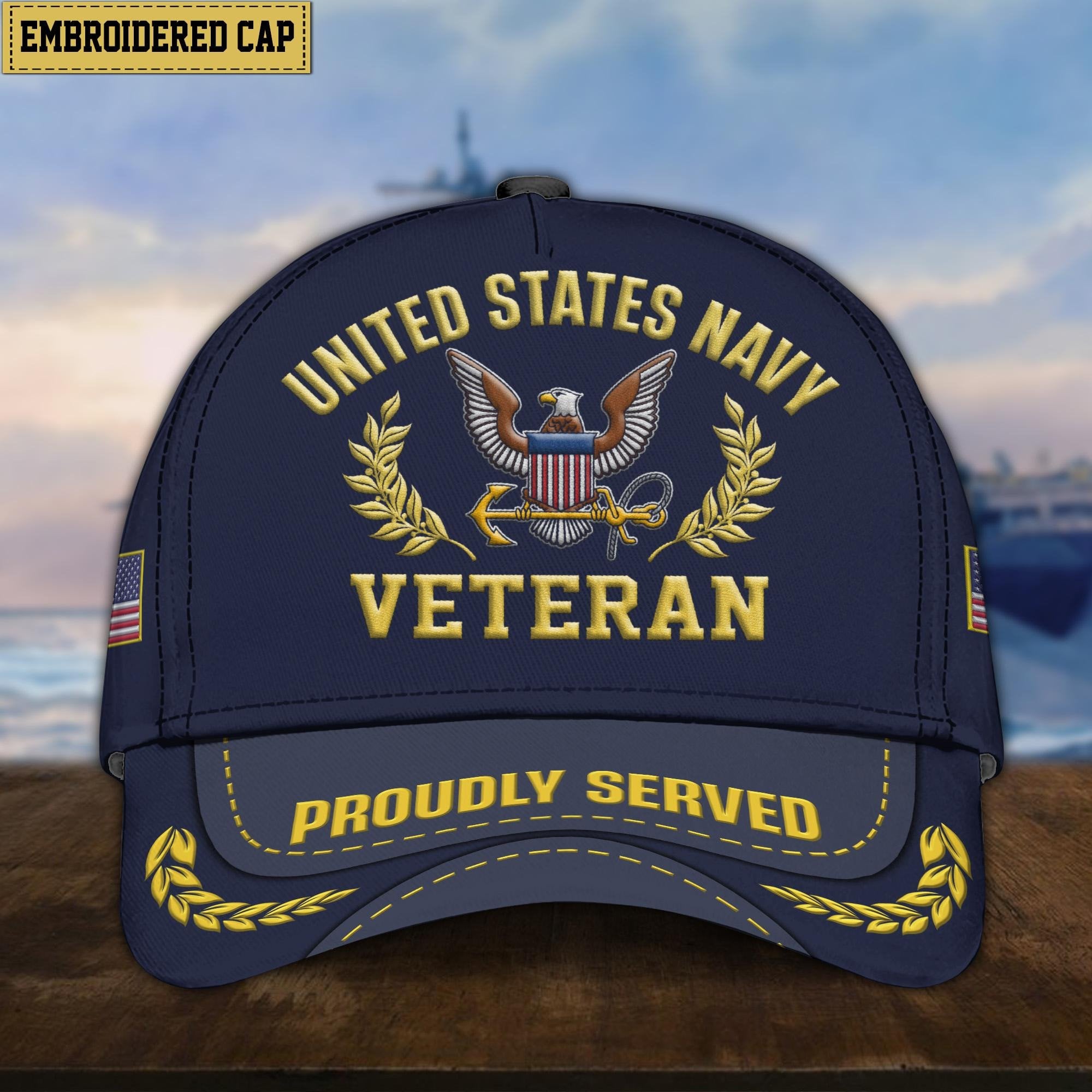 Premium US Veterans Embroidered Cap, Hat Gift For Dad, For Husband Veteran APVC260601