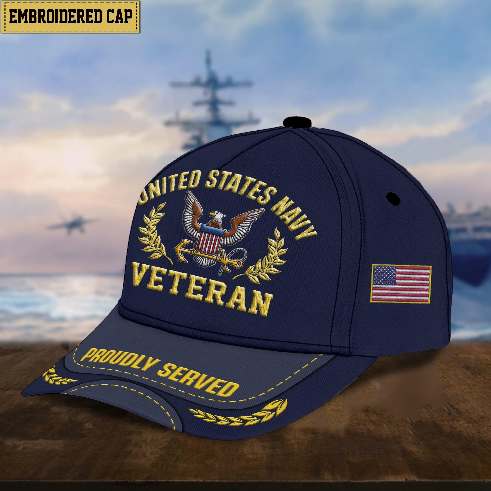 Premium US Veterans Embroidered Cap, Hat Gift For Dad, For Husband Veteran APVC260601