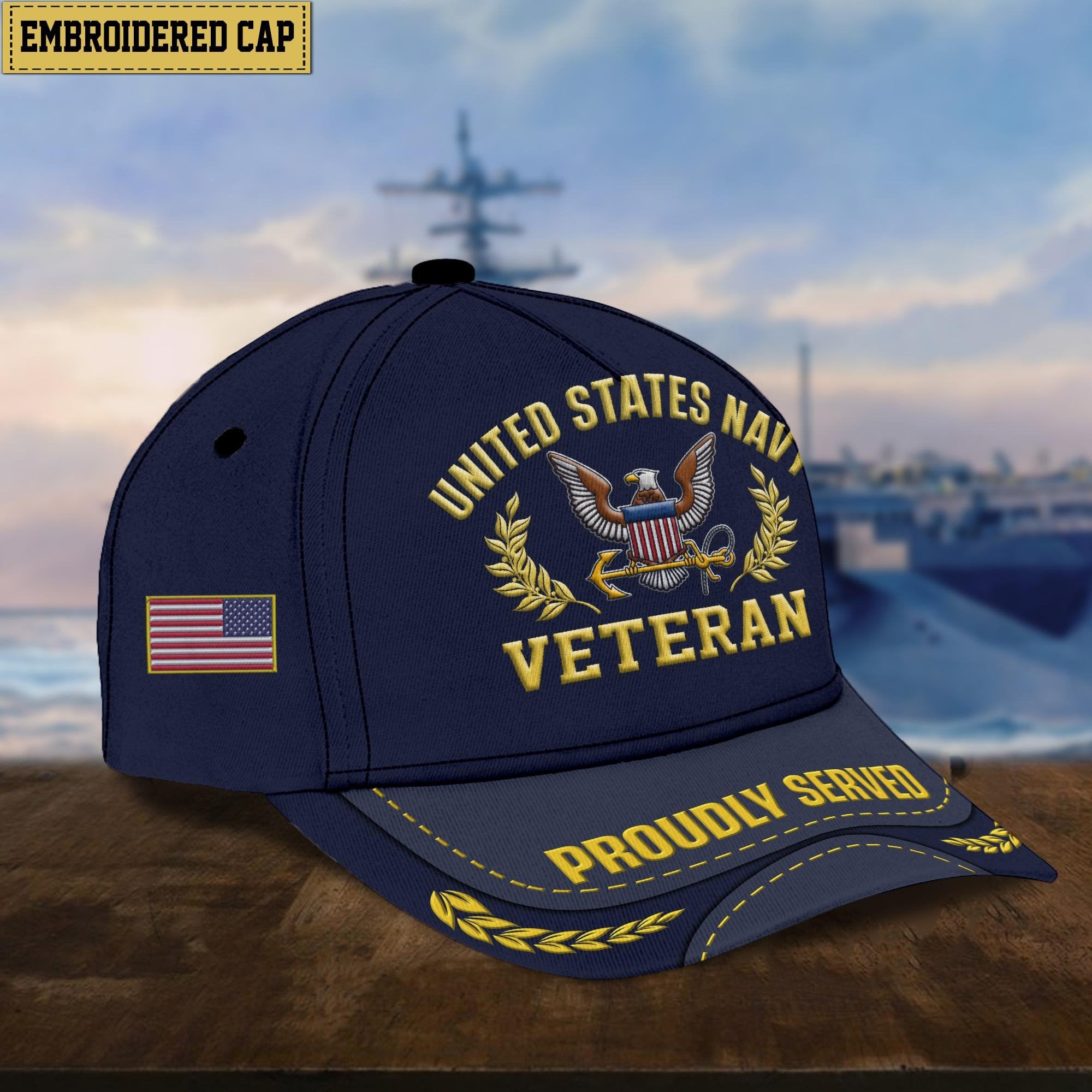 Premium US Veterans Embroidered Cap, Hat Gift For Dad, For Husband Veteran APVC260601