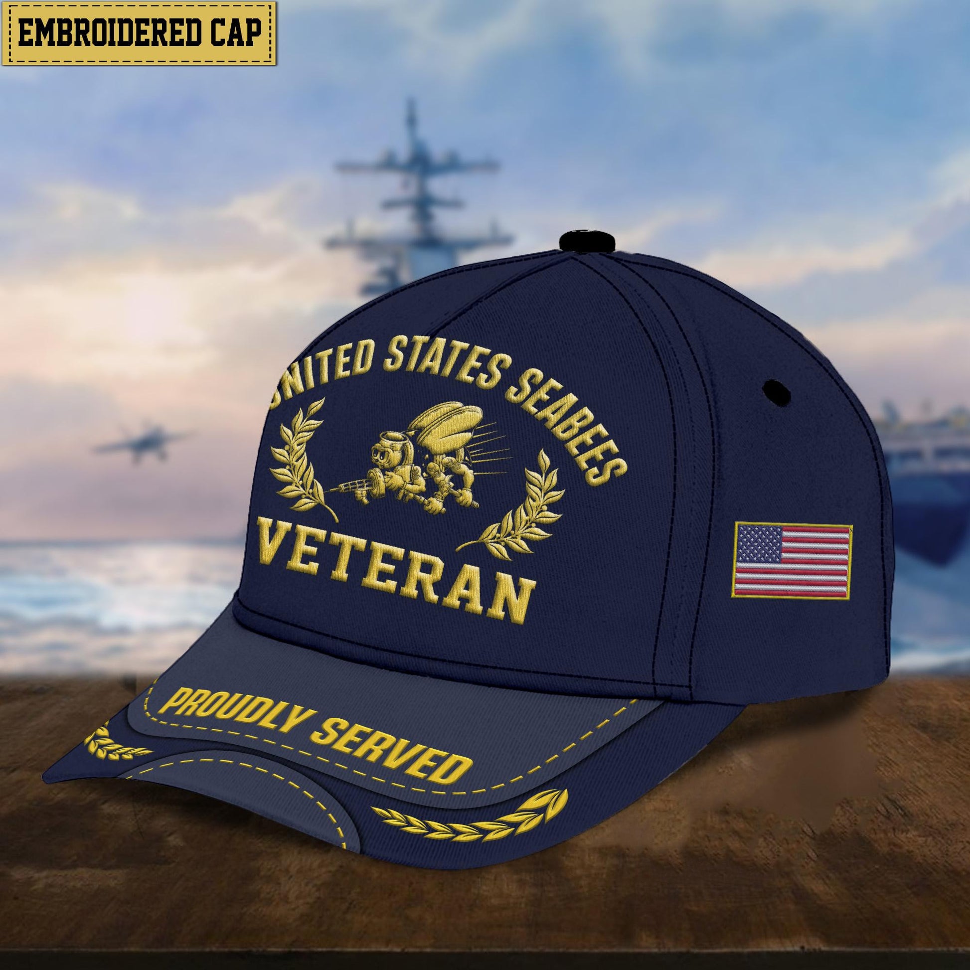 Premium US Veterans Embroidered Cap, Hat Gift For Dad, For Husband Veteran APVC260601
