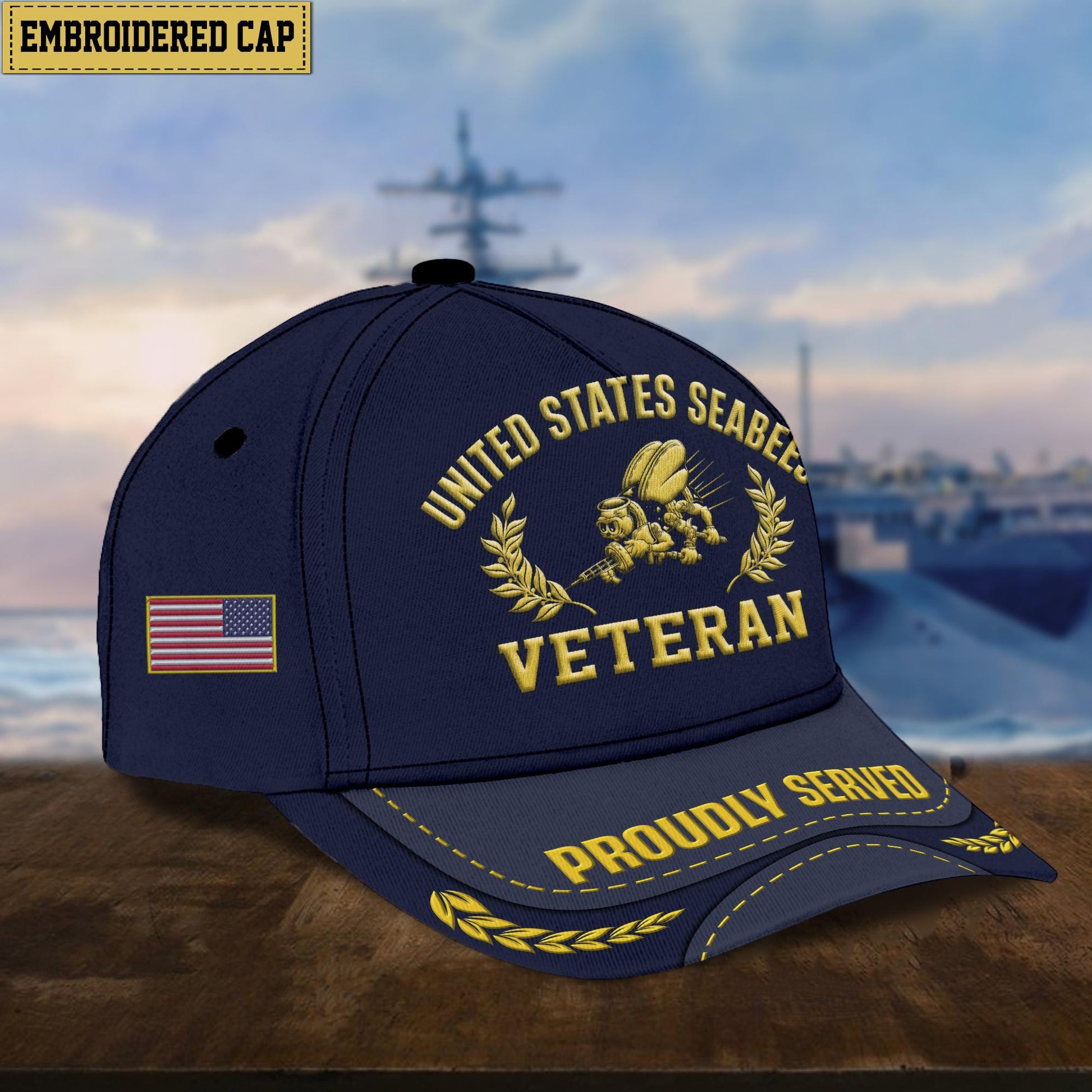 Premium US Veterans Embroidered Cap, Hat Gift For Dad, For Husband Veteran APVC260601