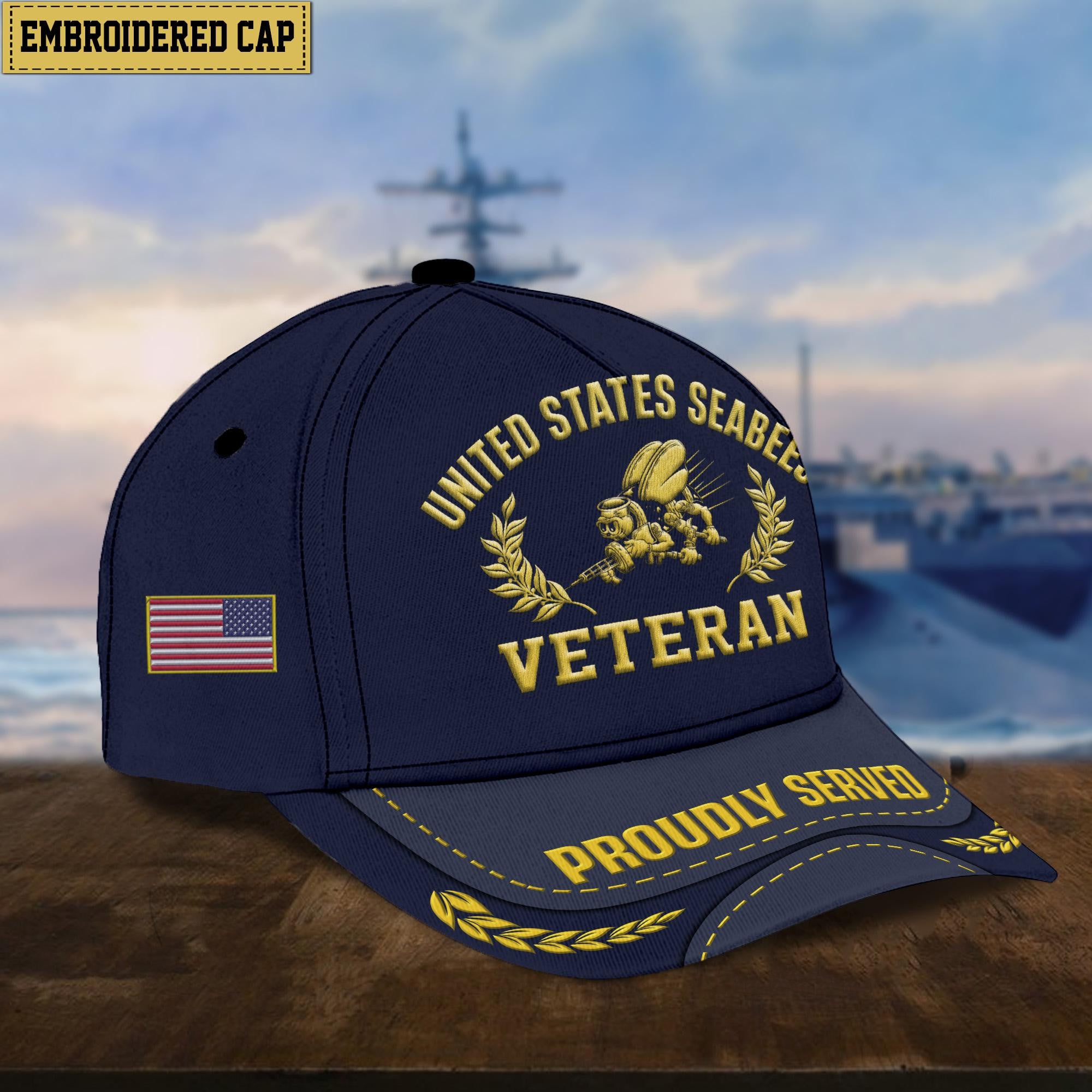Premium US Veterans Embroidered Cap, Hat Gift For Dad, For Husband Veteran APVC260601