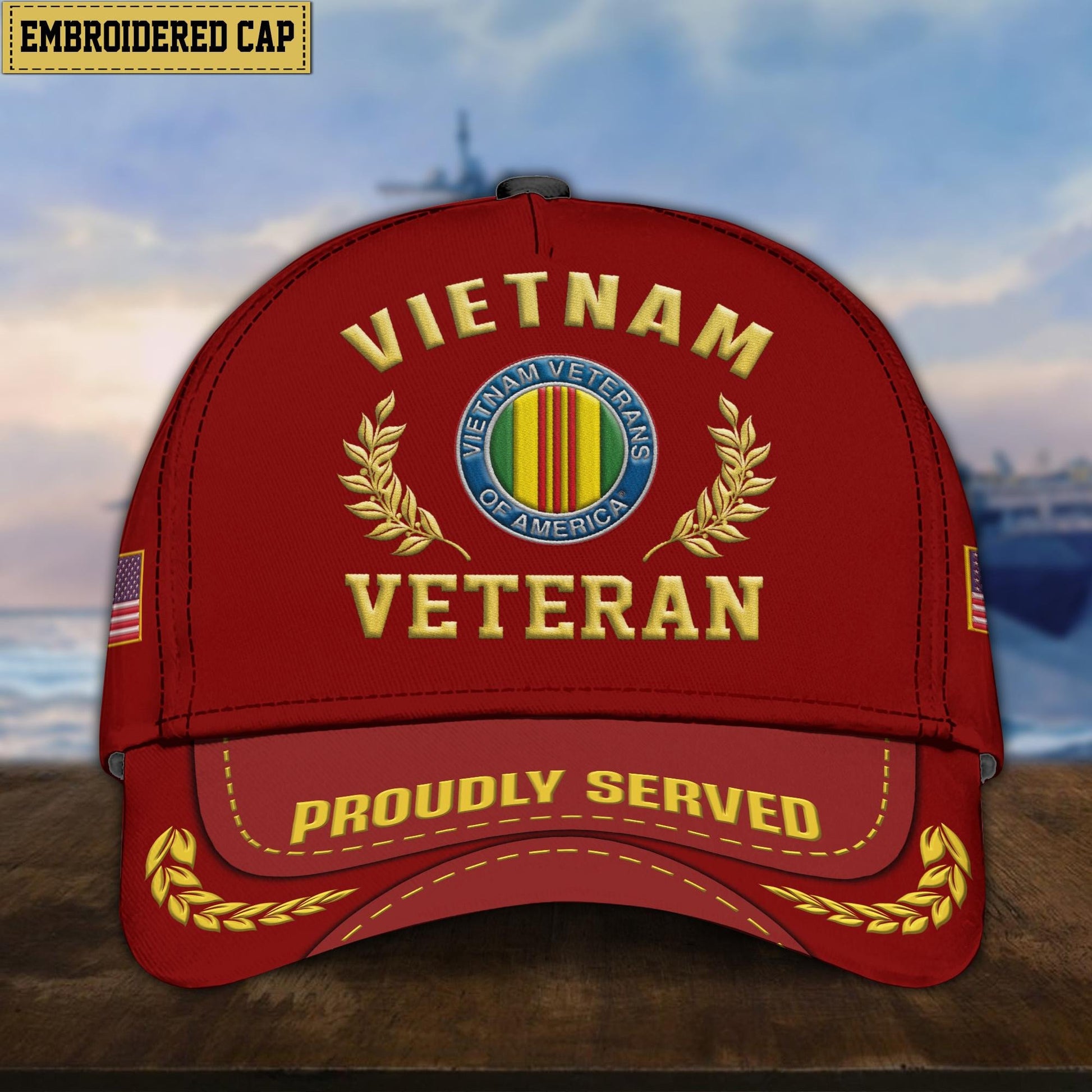 Premium US Veterans Embroidered Cap, Hat Gift For Dad, For Husband Veteran APVC260601