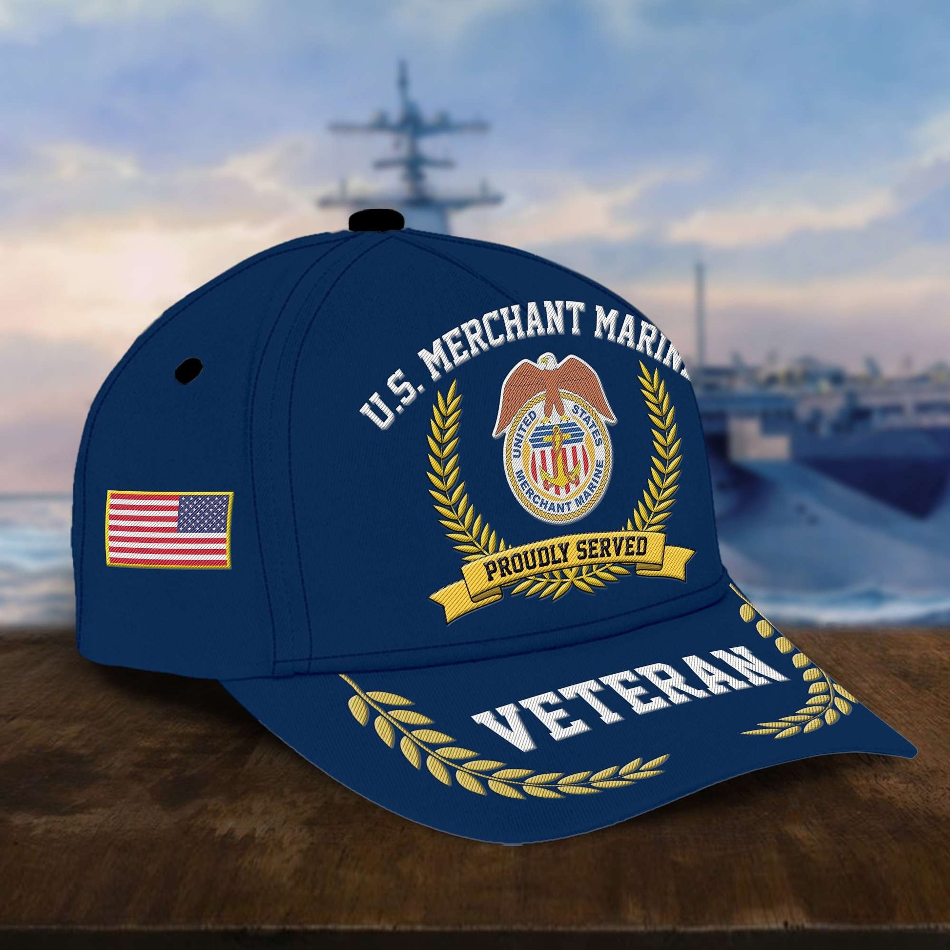 Premium US Veterans Embroidered Cap, Gift For Army Veteran, Navy Veteran, Marine Veteran, Air Force Veteran, Coast Guard Veteran, Vietnam Veteran APVC110602