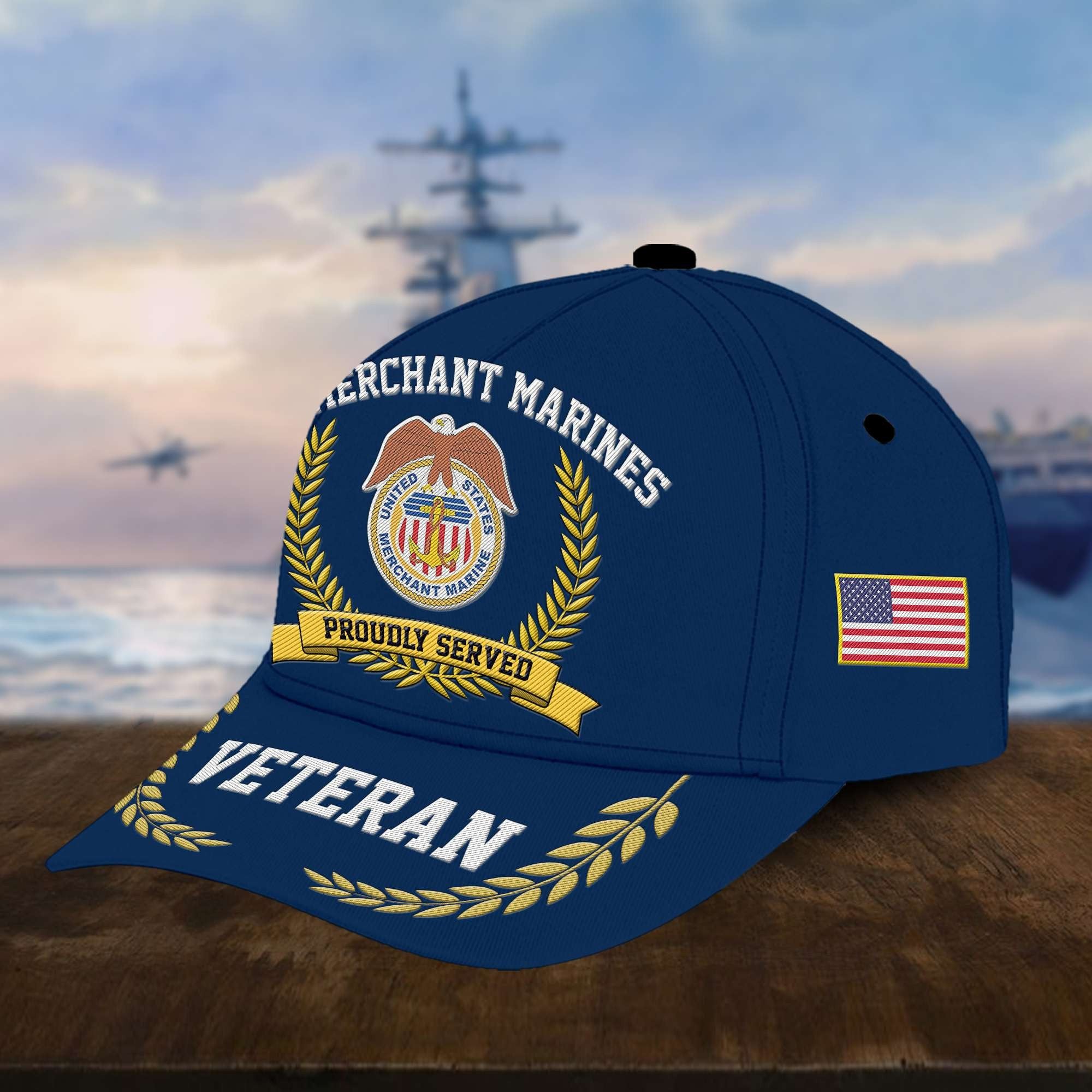 Premium US Veterans Embroidered Cap, Gift For Army Veteran, Navy Veteran, Marine Veteran, Air Force Veteran, Coast Guard Veteran, Vietnam Veteran APVC110602