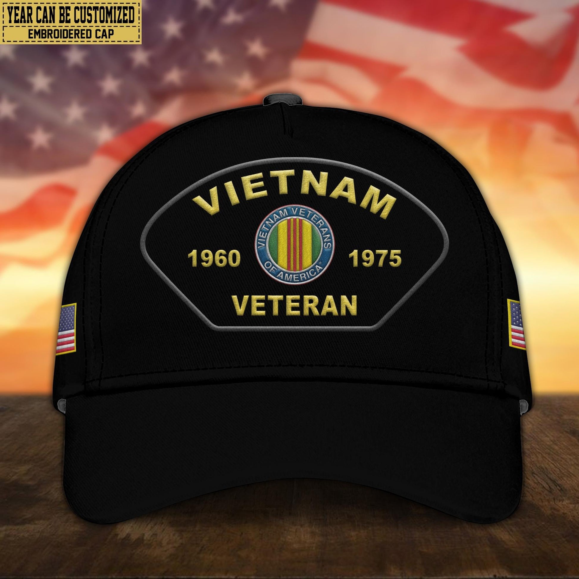Premium Vietnam Veteran Embroidered Cap, Gifts for Vietnam Veteran, Gifts for Father's Day, Veterans Day VPVC301006
