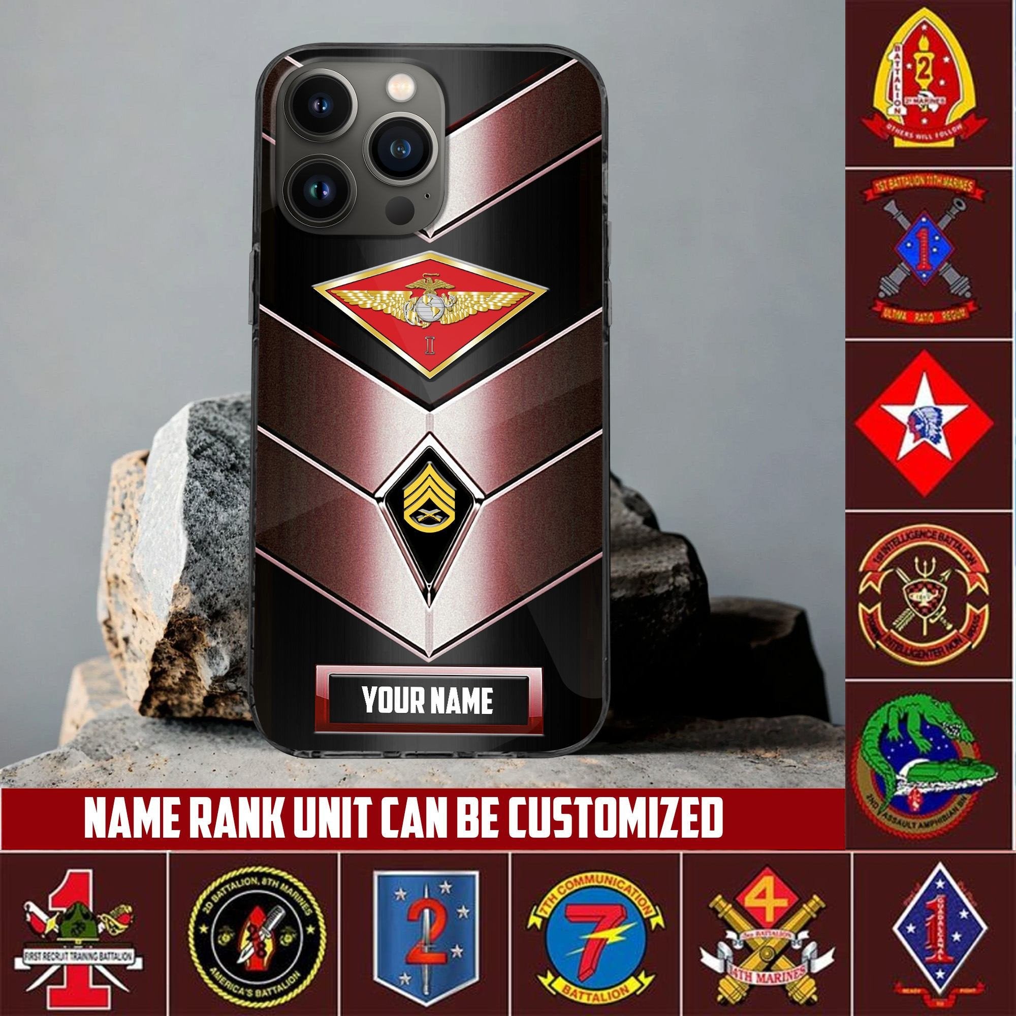 USMC Phone Case, Gifts For US Marine Veteran, Gifts For Veterans Day, Father's Day VPVC500103