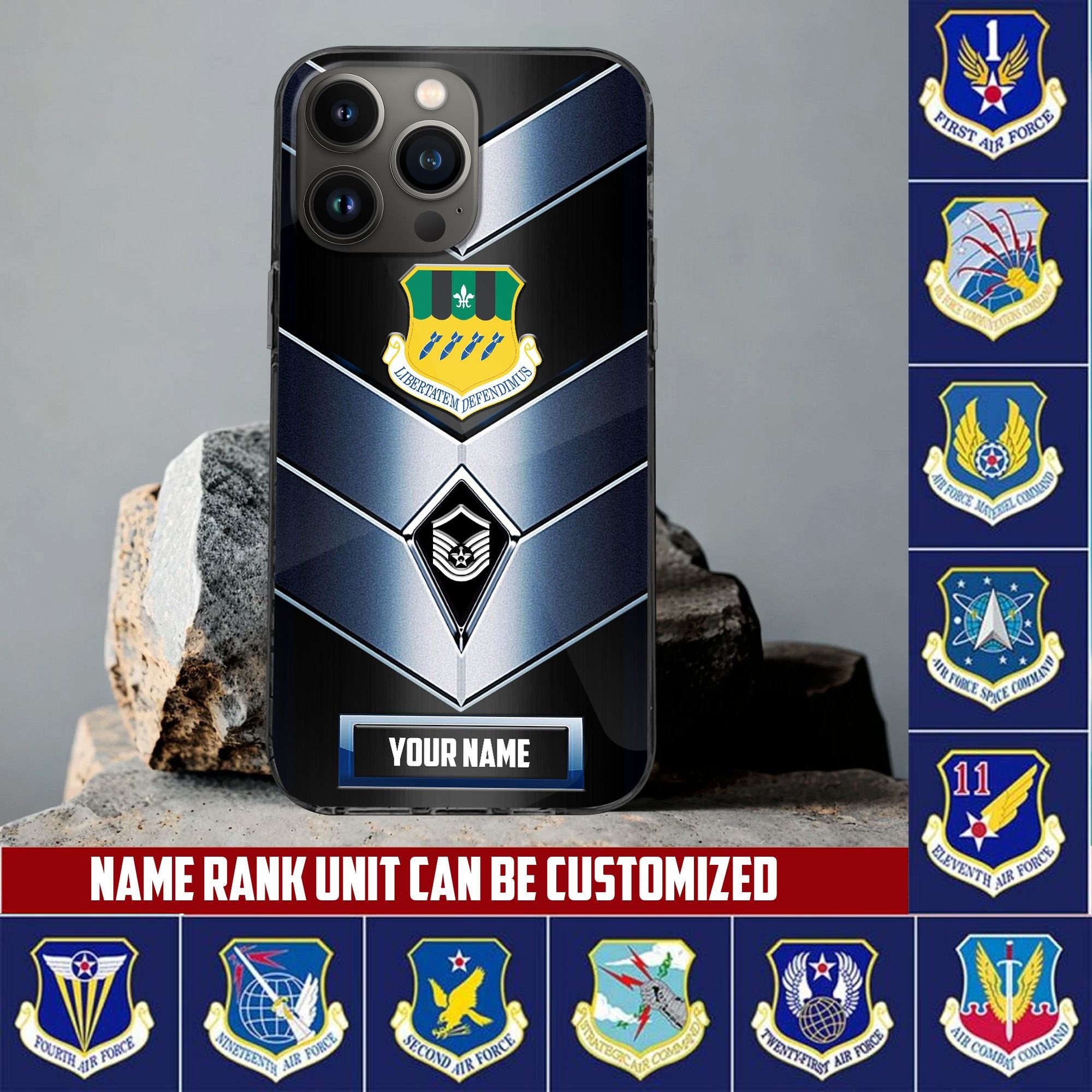 USAF Phone Case, Gifts For US Air Force Veteran, Gifts For Veterans Day, Father's Day VPVC500104