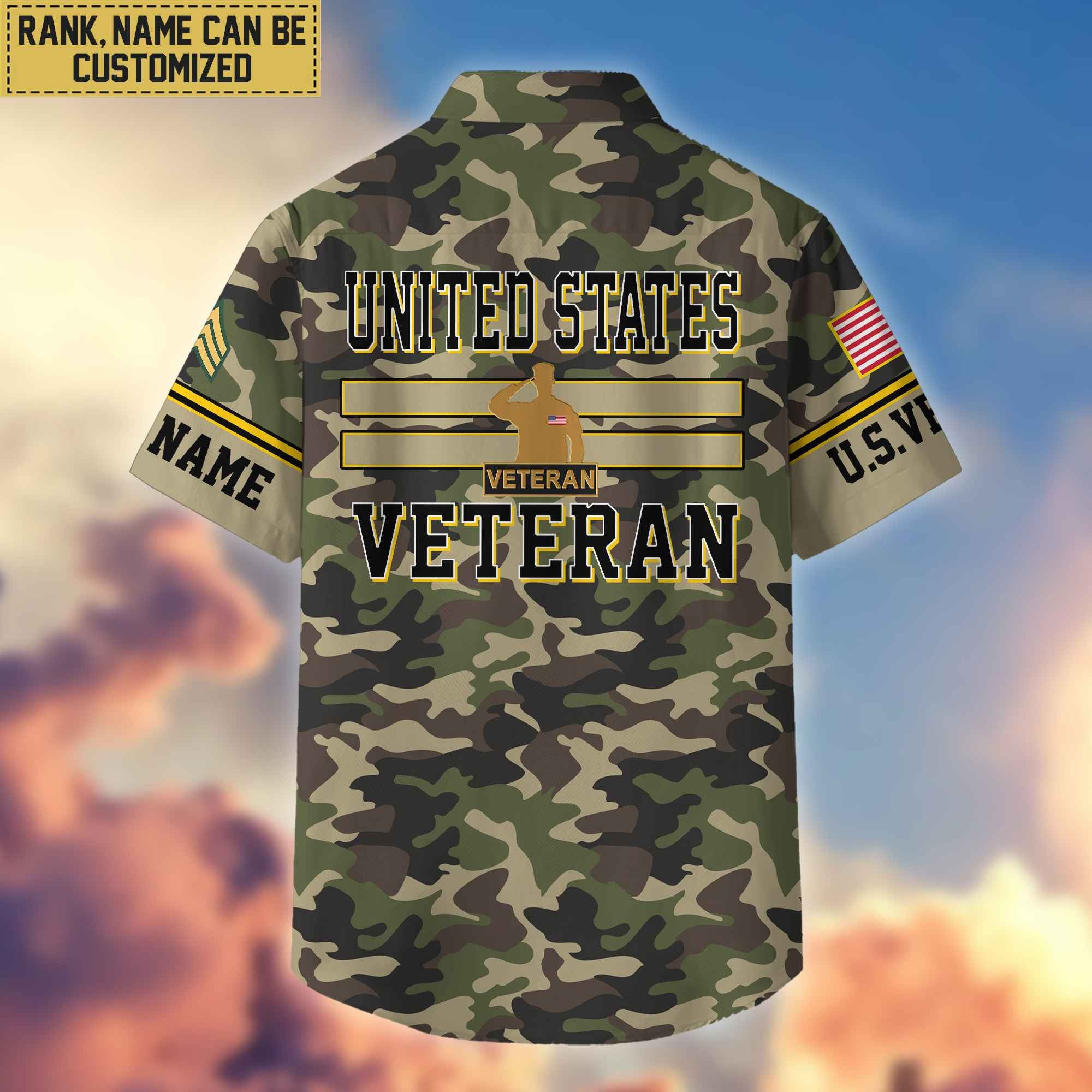 US Veteran Hawaiian Shirt With Pocket, Gifts For Dad, For Husband, Gifts For US Veteran VPVC403607