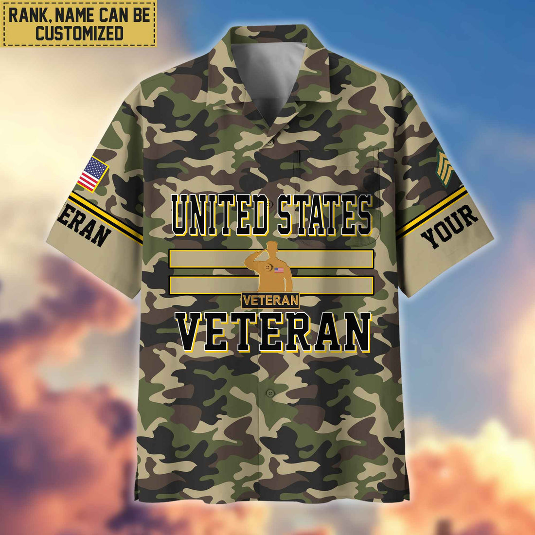 US Veteran Hawaiian Shirt With Pocket, Gifts For Dad, For Husband, Gifts For US Veteran VPVC403607