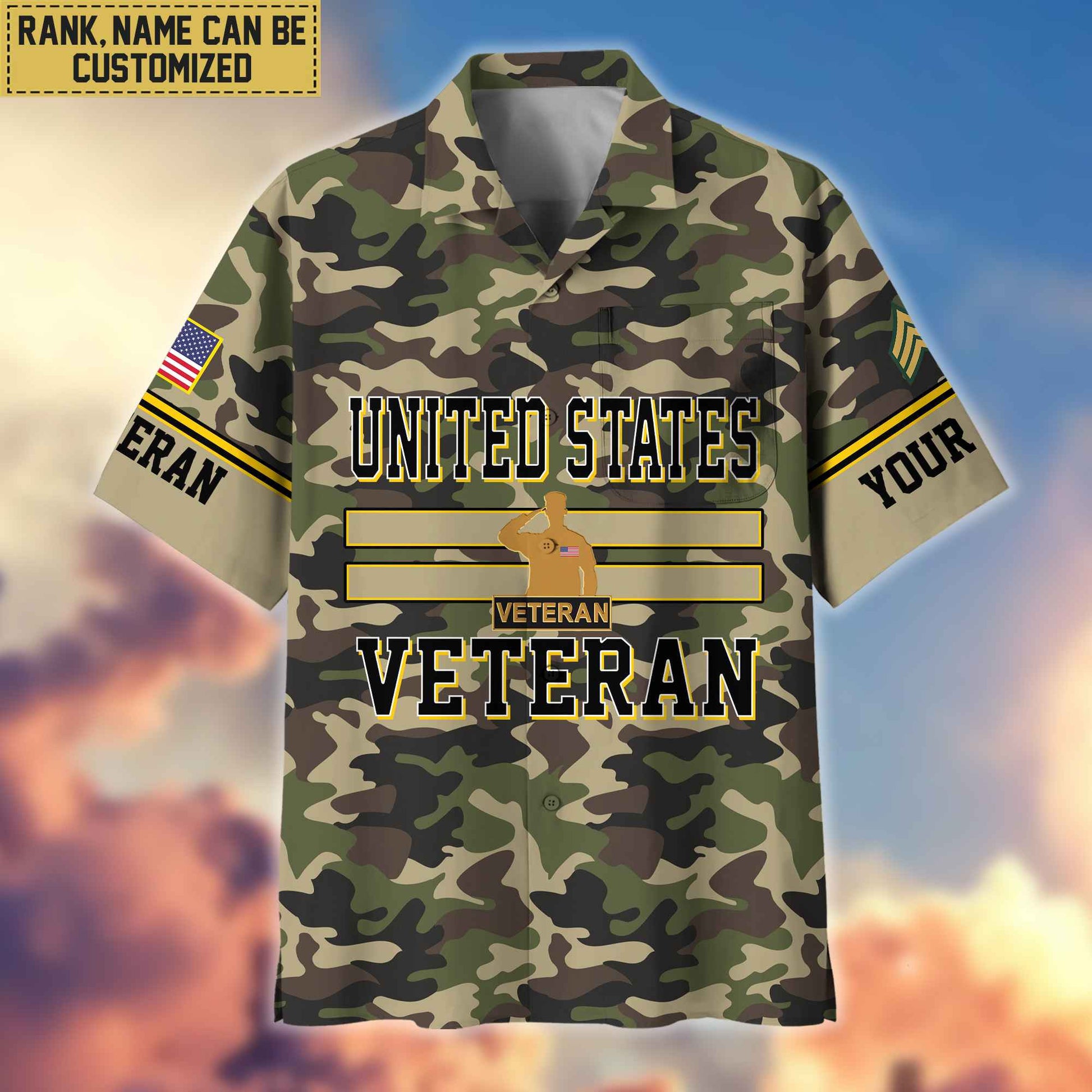 US Veteran Hawaiian Shirt With Pocket, Gifts For Dad, For Husband, Gifts For US Veteran VPVC403607