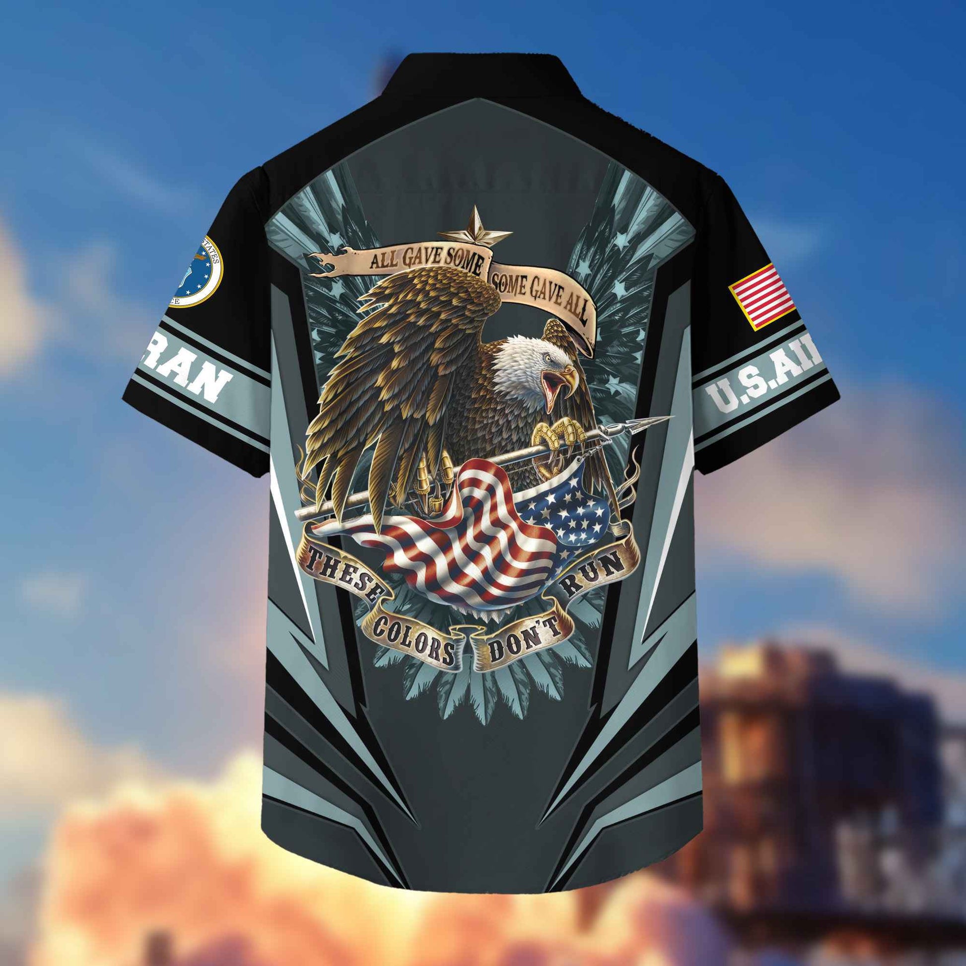 USAF Hawaiian Shirt With Pocket Gifts For US Air Force Veteran, Gifts For Veterans Day, Father's Day VPVC403004