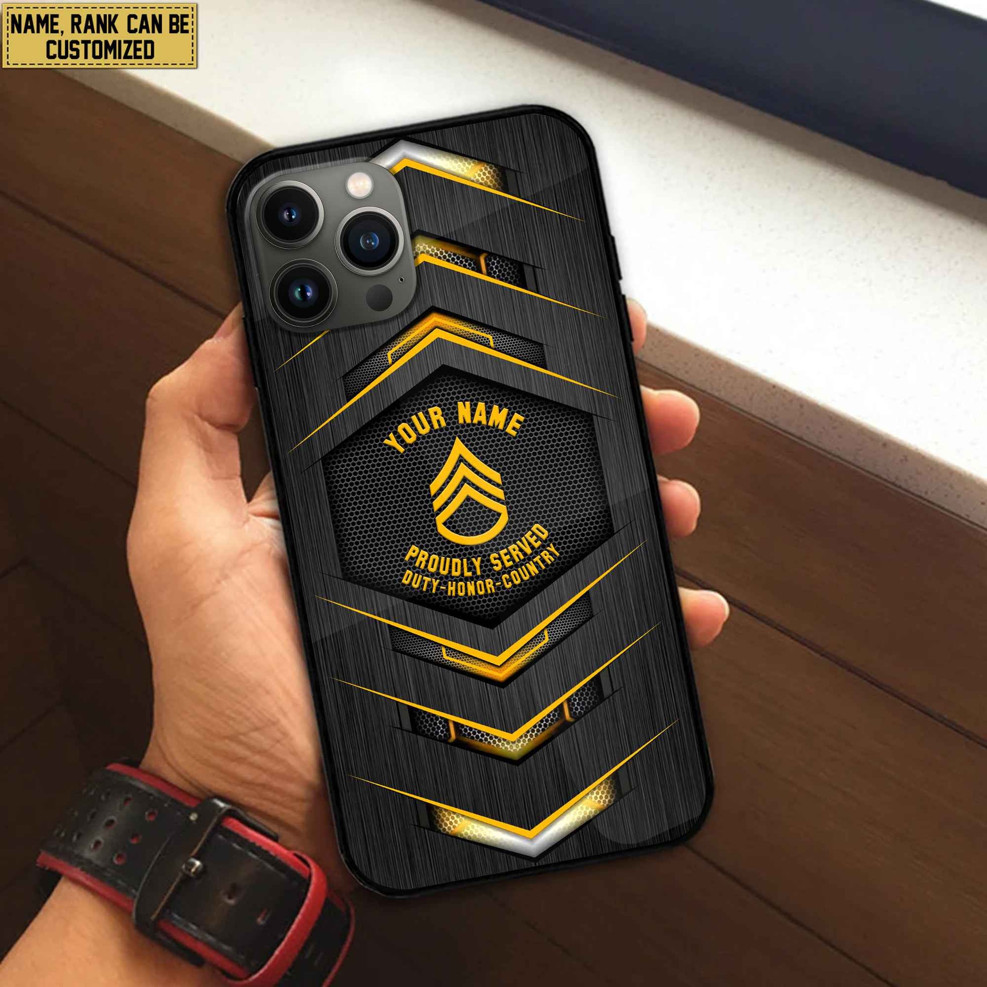 US Army Phone Case, Gifts For US Army Veteran, Gifts For Veterans Day, Father's Day VPVC501001