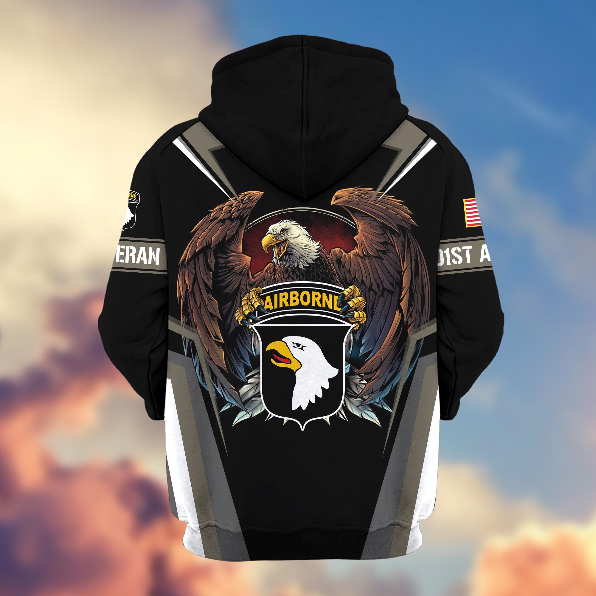 Premium 101st Airborne Division Zip Hoodie Gifts For US Veteran VPVC602403